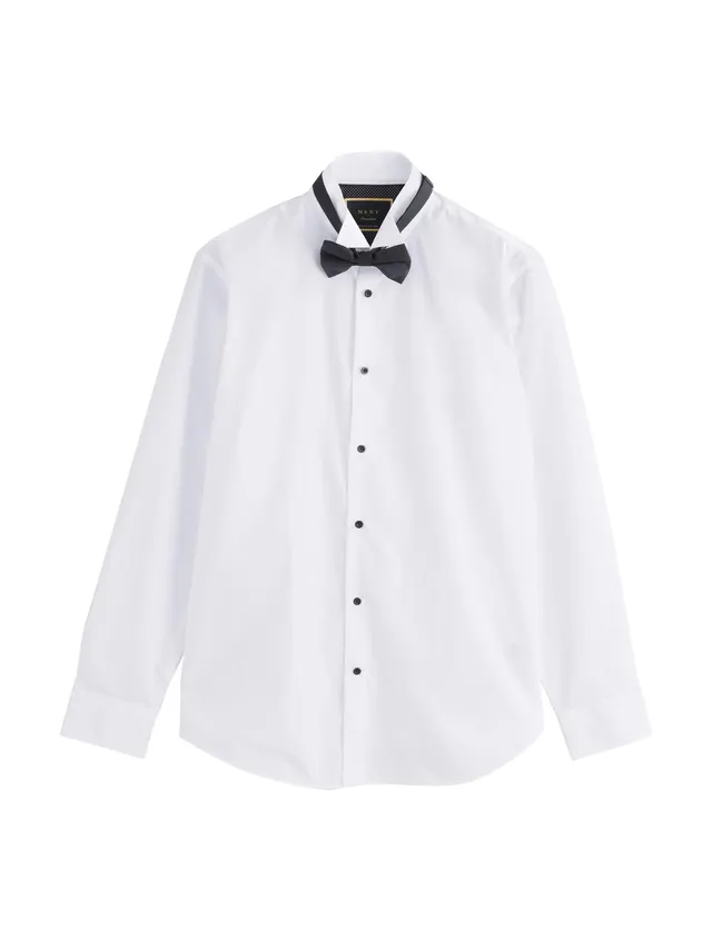 Next Camicia con Polsino Singolo camicia uomo regular papillon coordinato