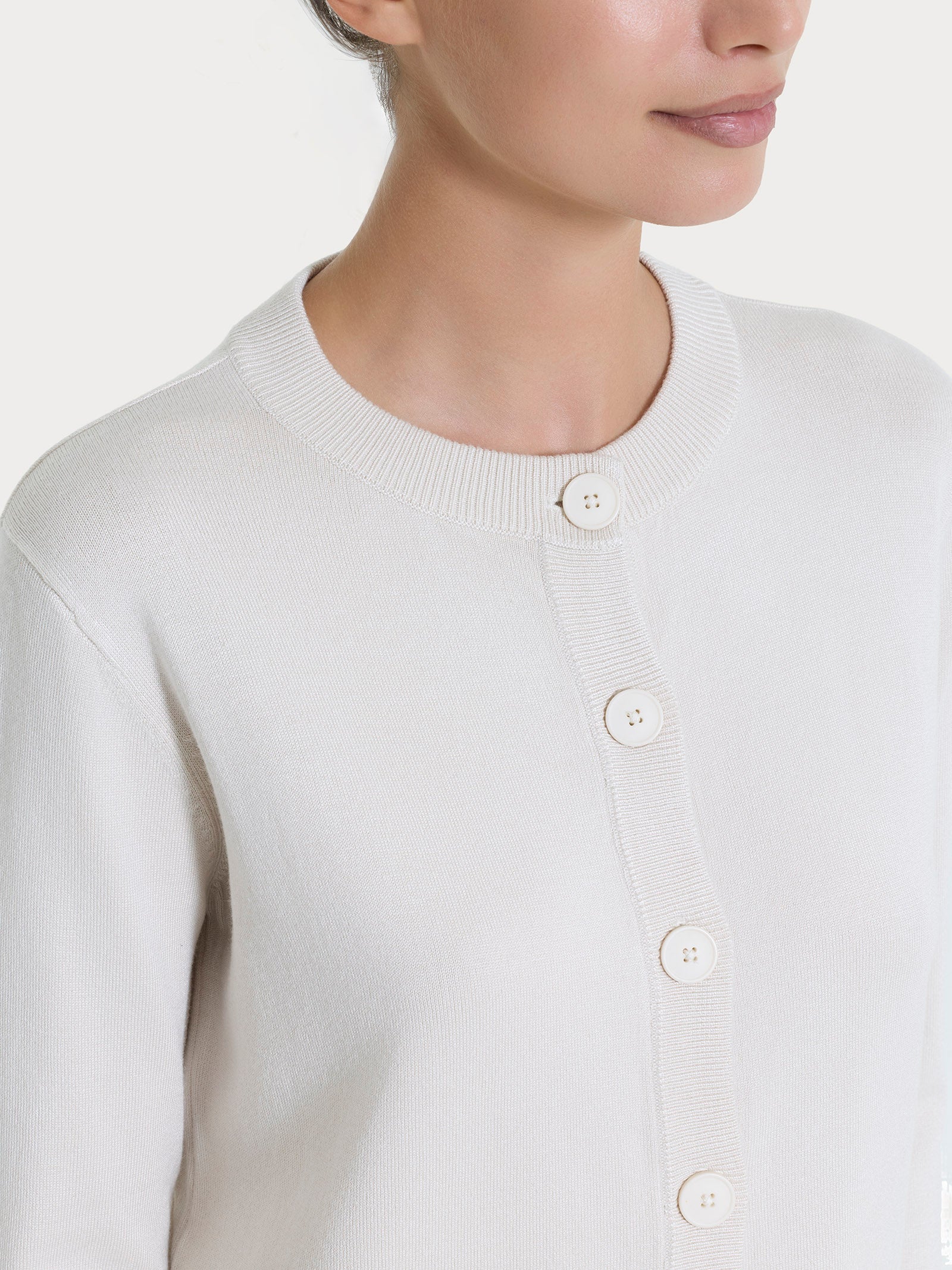 Ragno Four Seasons Cardigan Corto Bottoni maglia champignon