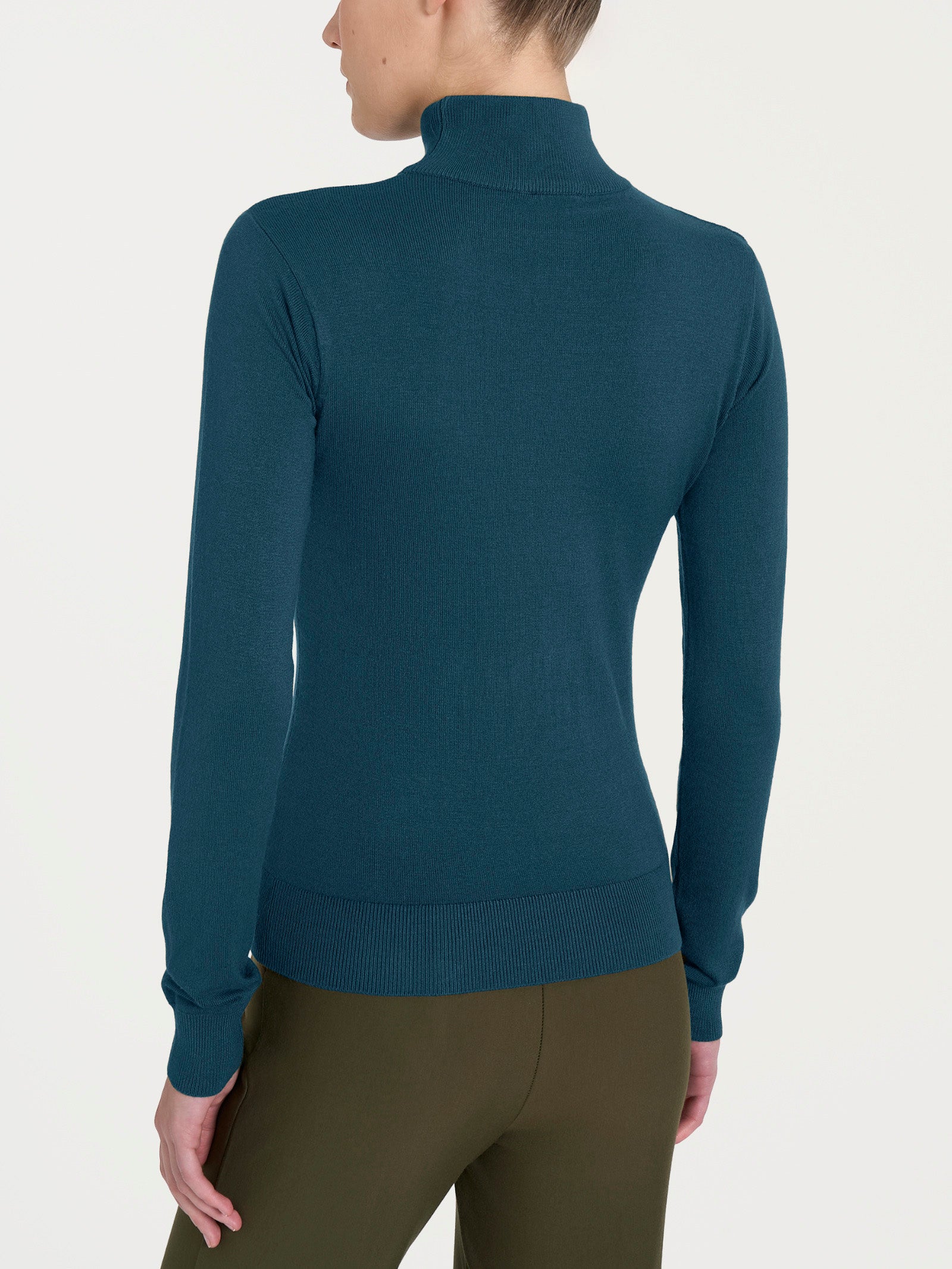 Ragno Four Seasons lupetto viscosa blu skinny