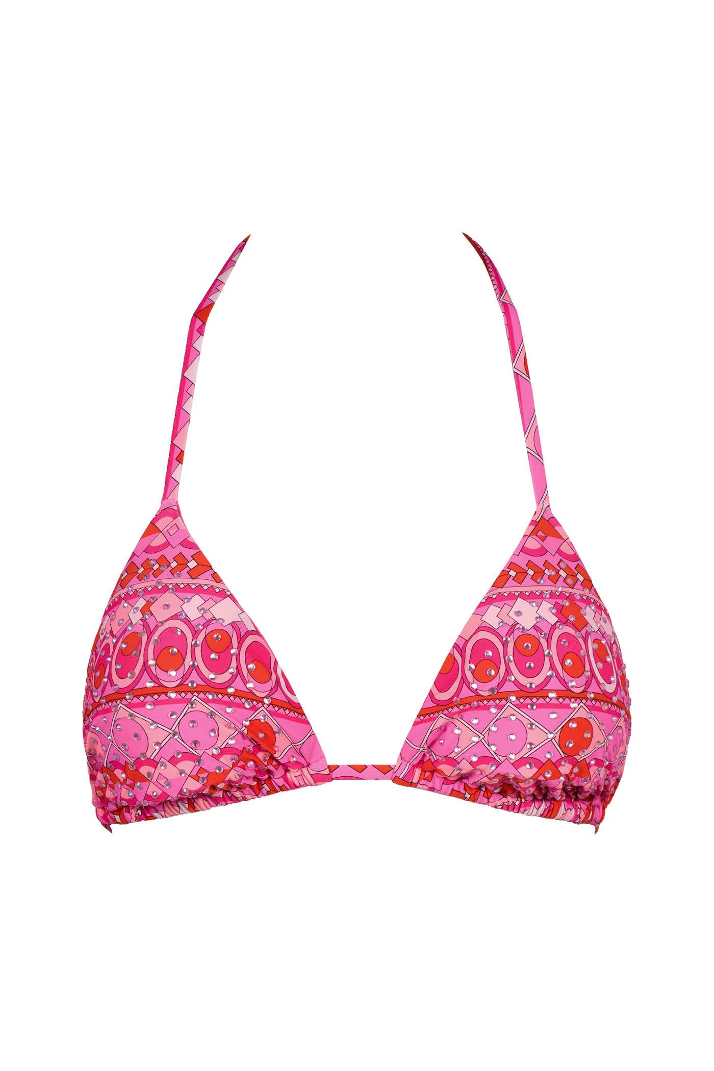 Goldenpoint Groovy Top Bikini Triangolo Fantasia Geometrica