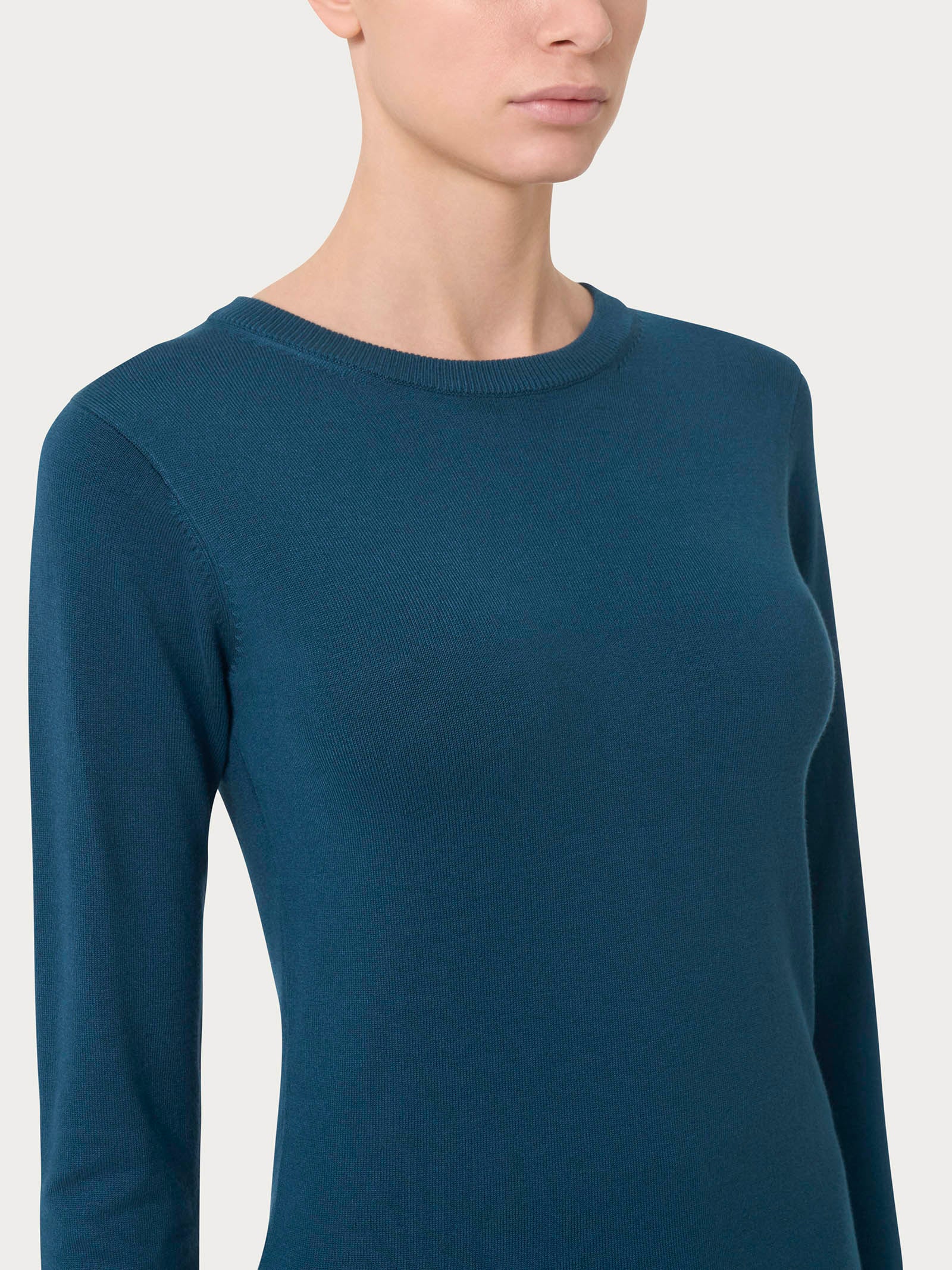 Ragno Four Seasons maglia girocollo reflecting pond manica lunga