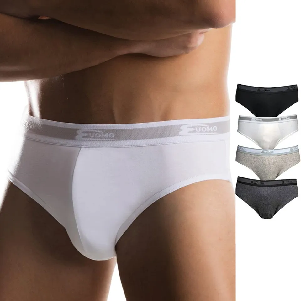 Cotonella slip uomo cotone bianco 3 pz 5/L