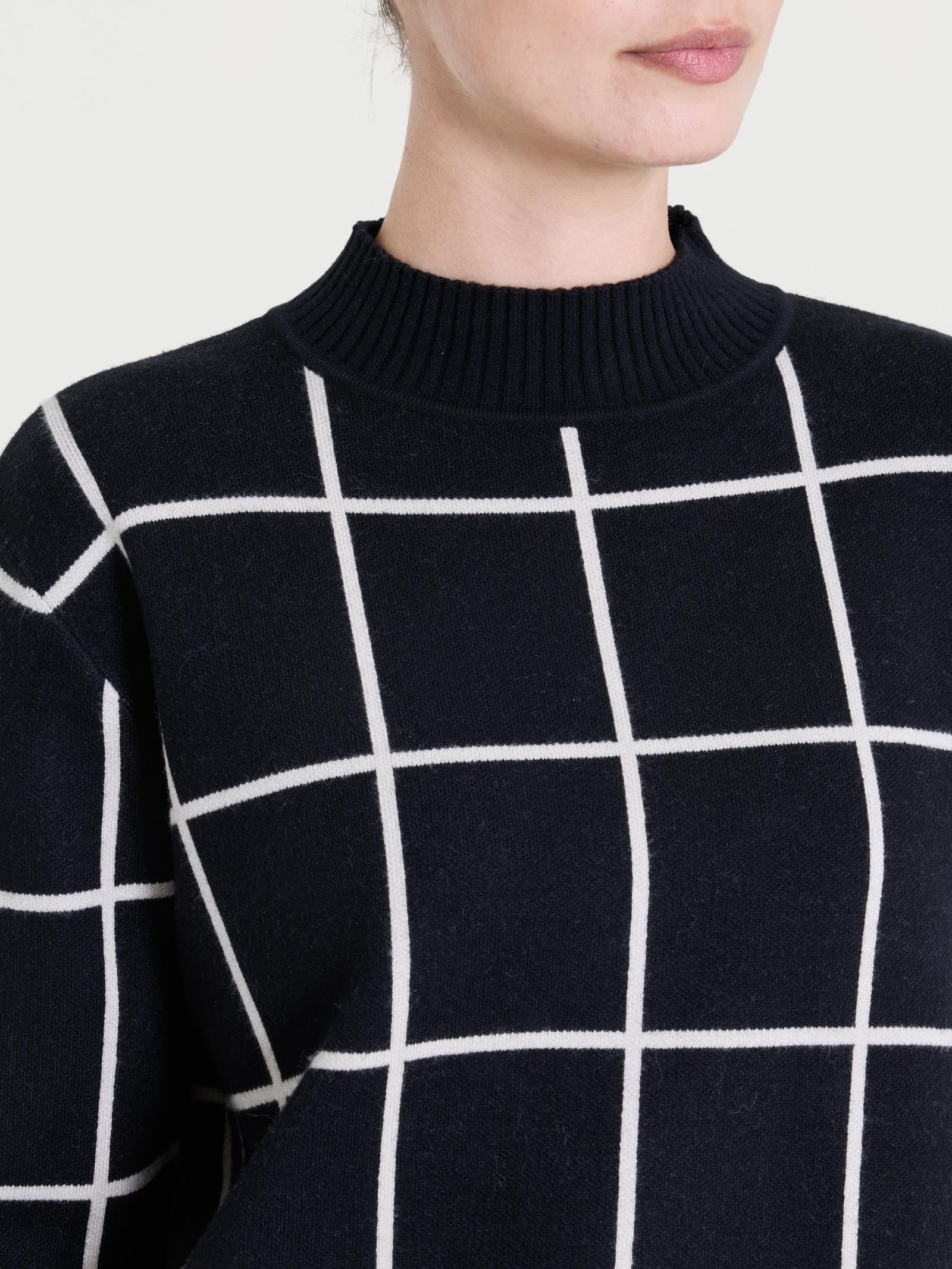 Ragno Super Soft lupetto fantasia check nero caldo