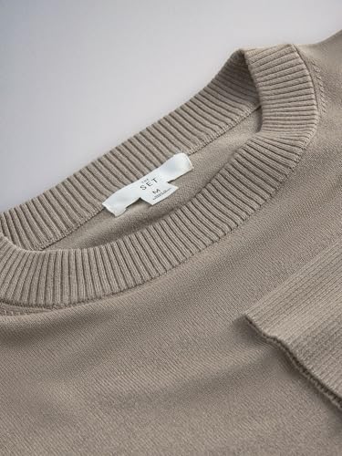 NEXT THE SET Girocollo Sottili Maglia Donna 3 Pezzi Morbida