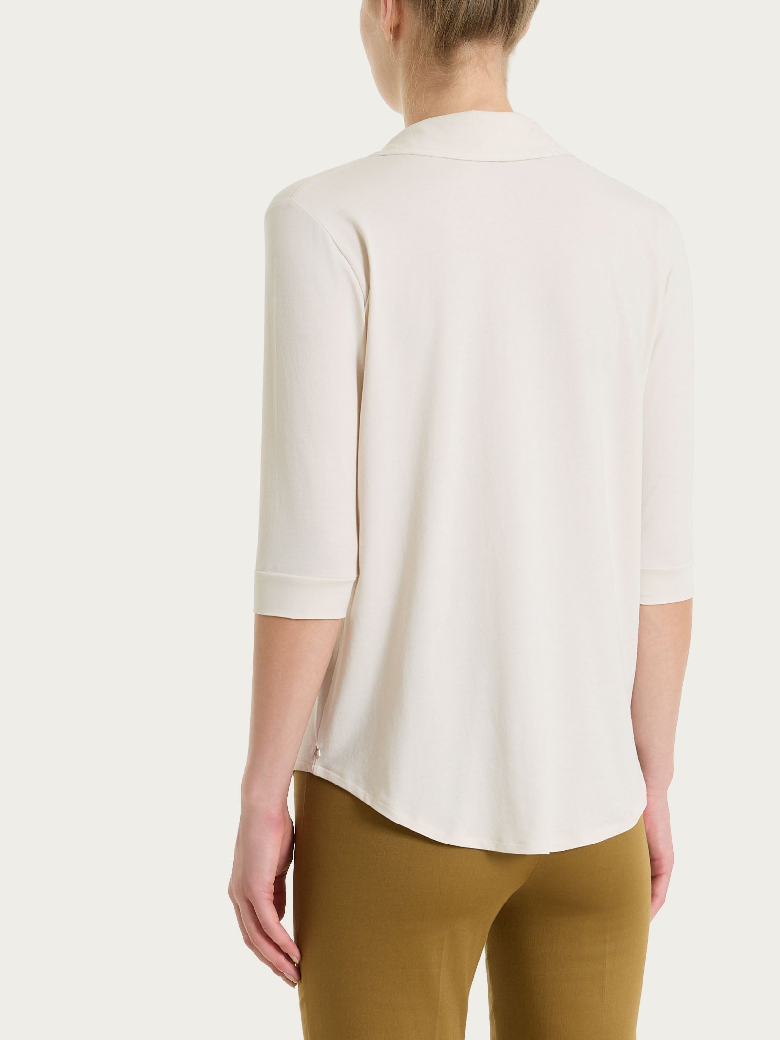 Ragno Ultralight camicia manica 3/4 Champignon cotone