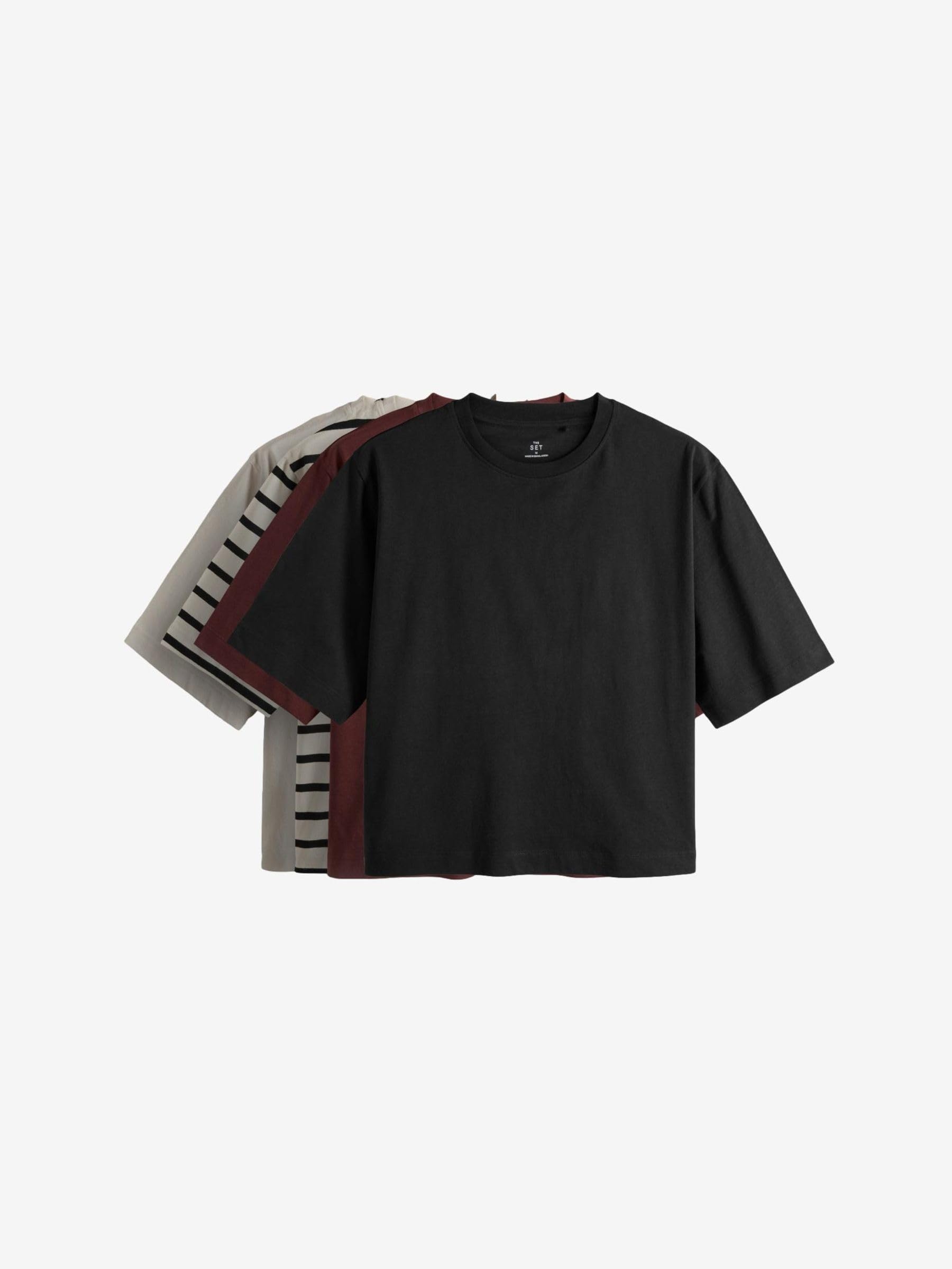 Next The Set t-shirt pesanti donna confezione 4 pezzi cotone