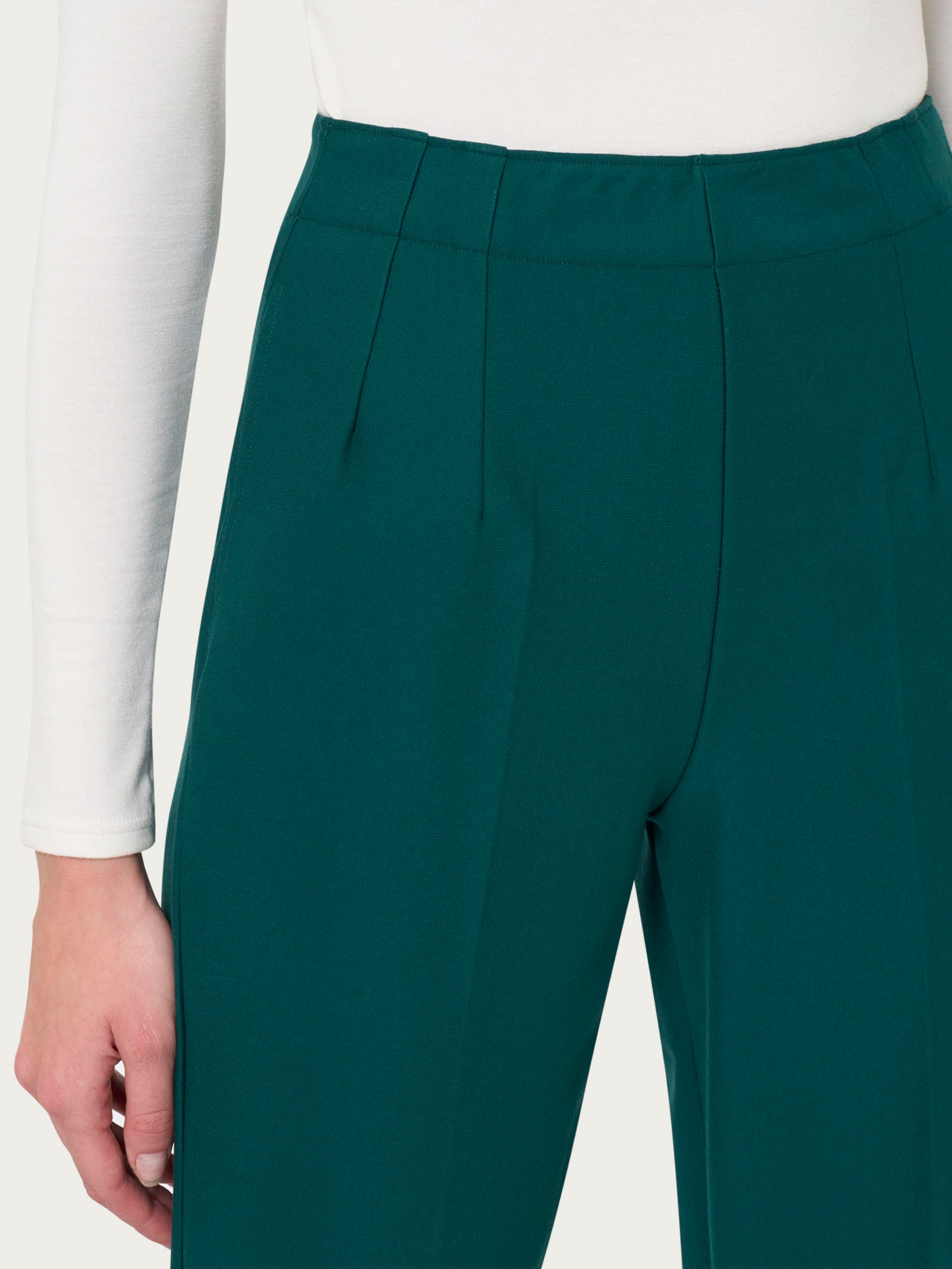 Ragno Compact Pantalone Carrot Rain Forest tapered