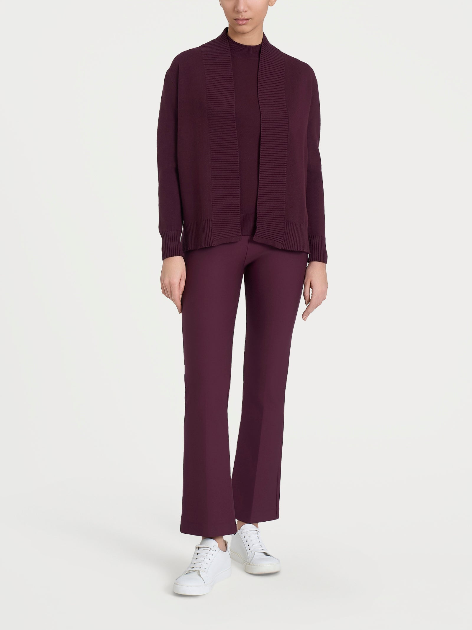 Ragno Cardigan Aperto Super Soft Manica Lunga Fig morbido