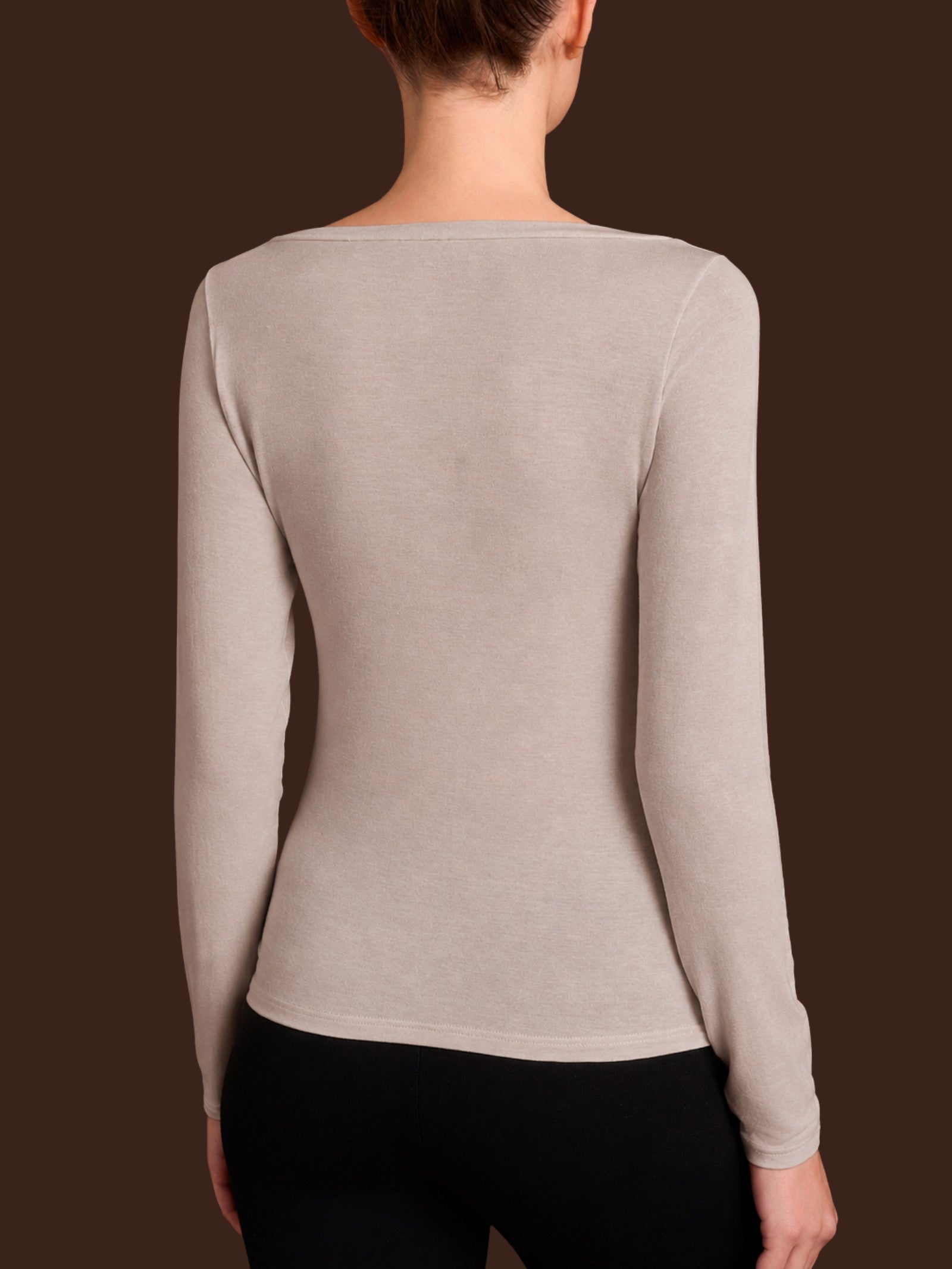 Ragno Tenderwool maglietta collo barchetta string manica lunga