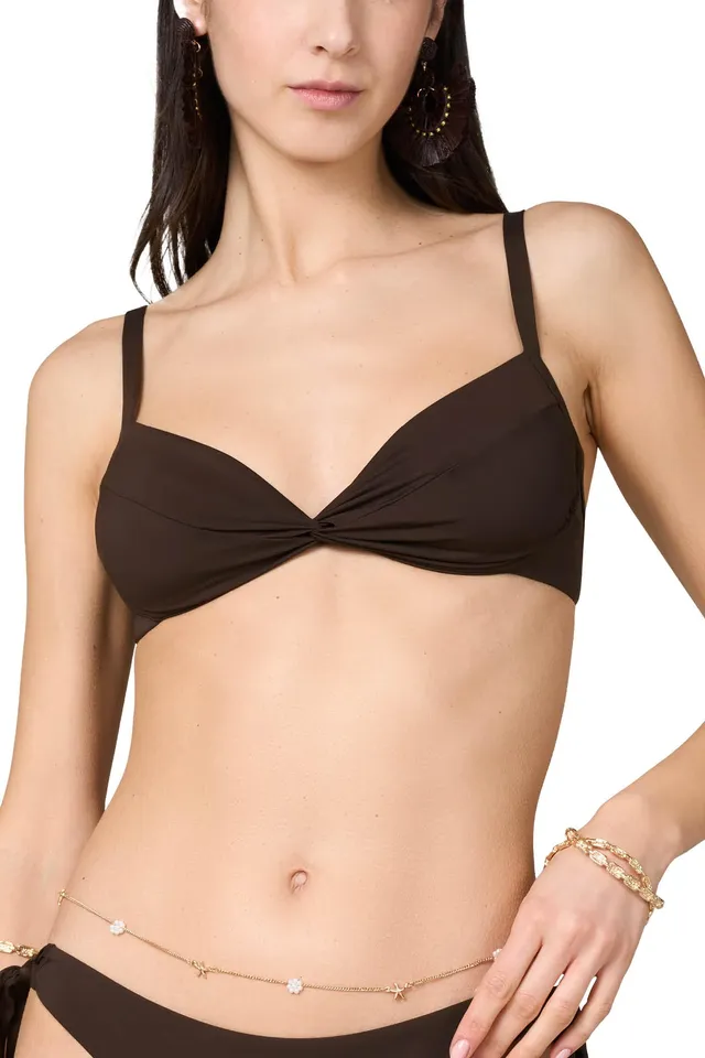 Goldenpoint Cocoa Reggiseno Bikini con Ferretto Tinta Unita