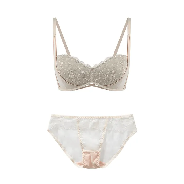 Maria Grazia Severi Silver completo intimo mesh argento 2 pezzi