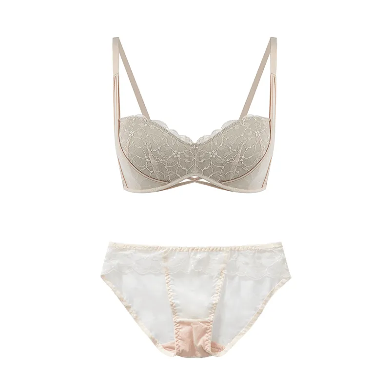 Maria Grazia Severi Silver completo intimo mesh argento 2 pezzi