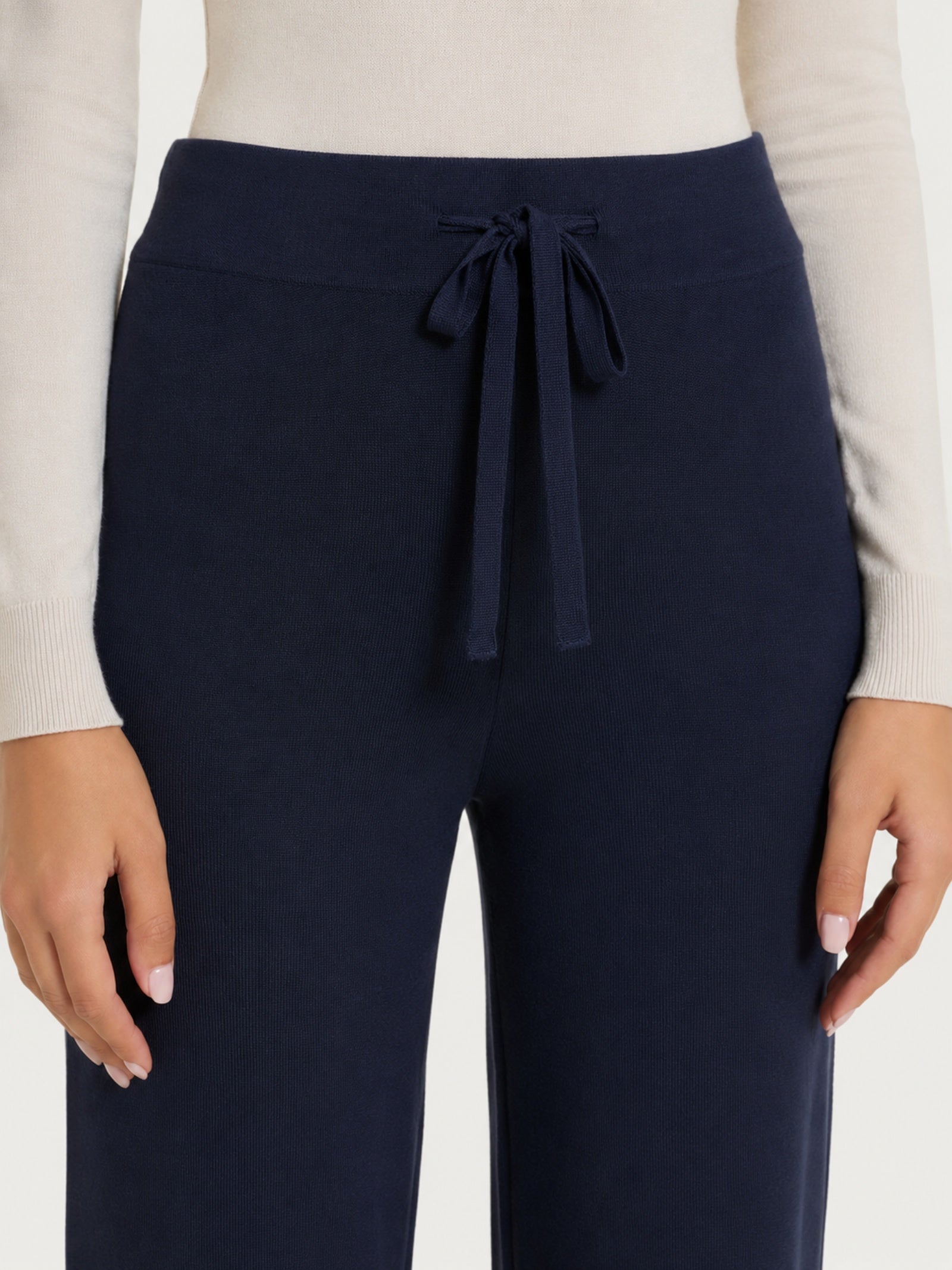 Ragno Four Seasons pantalone ampio blu viscosa