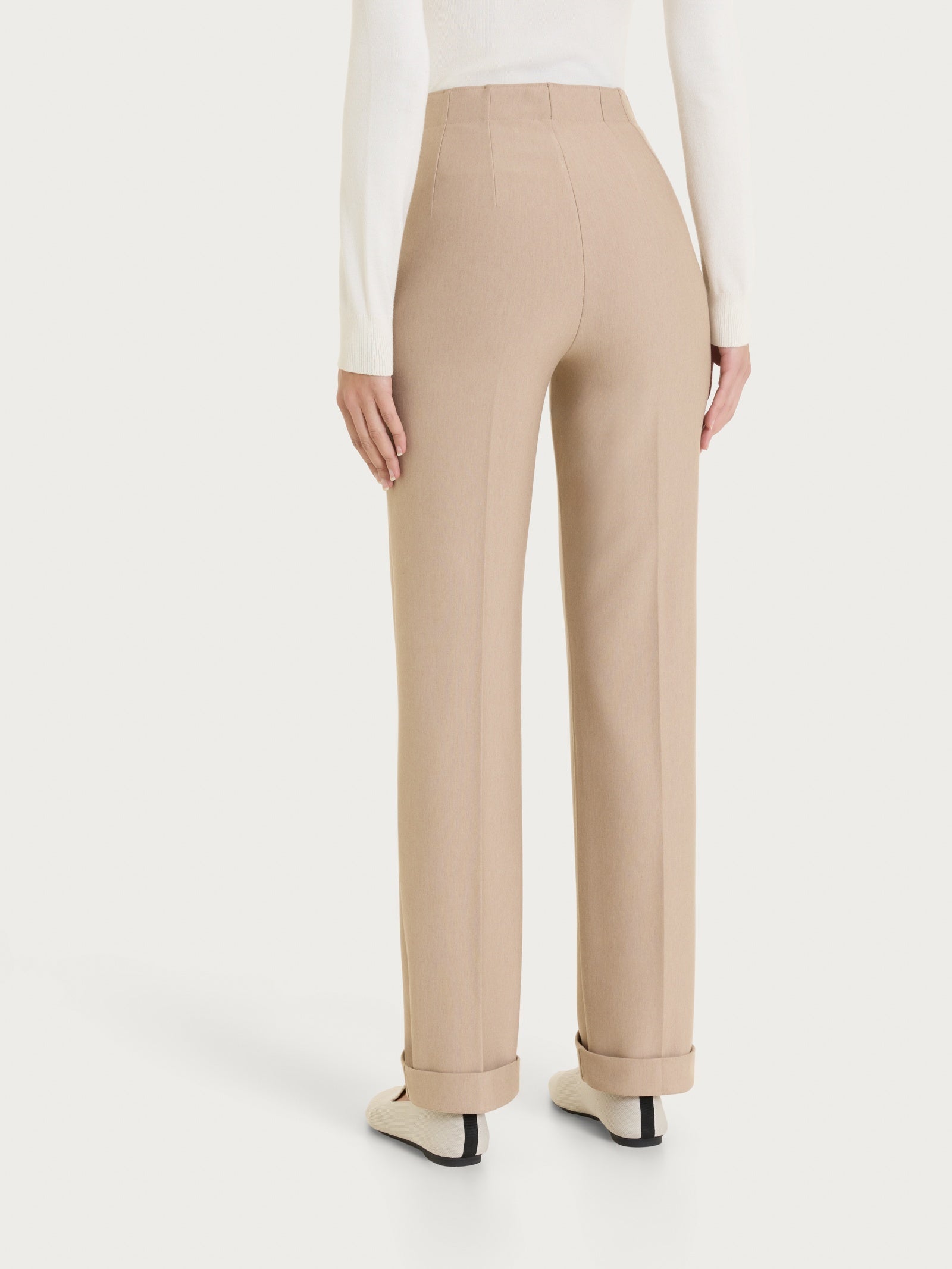 Ragno Compact pantalone dritto tasche Cammello Mel.