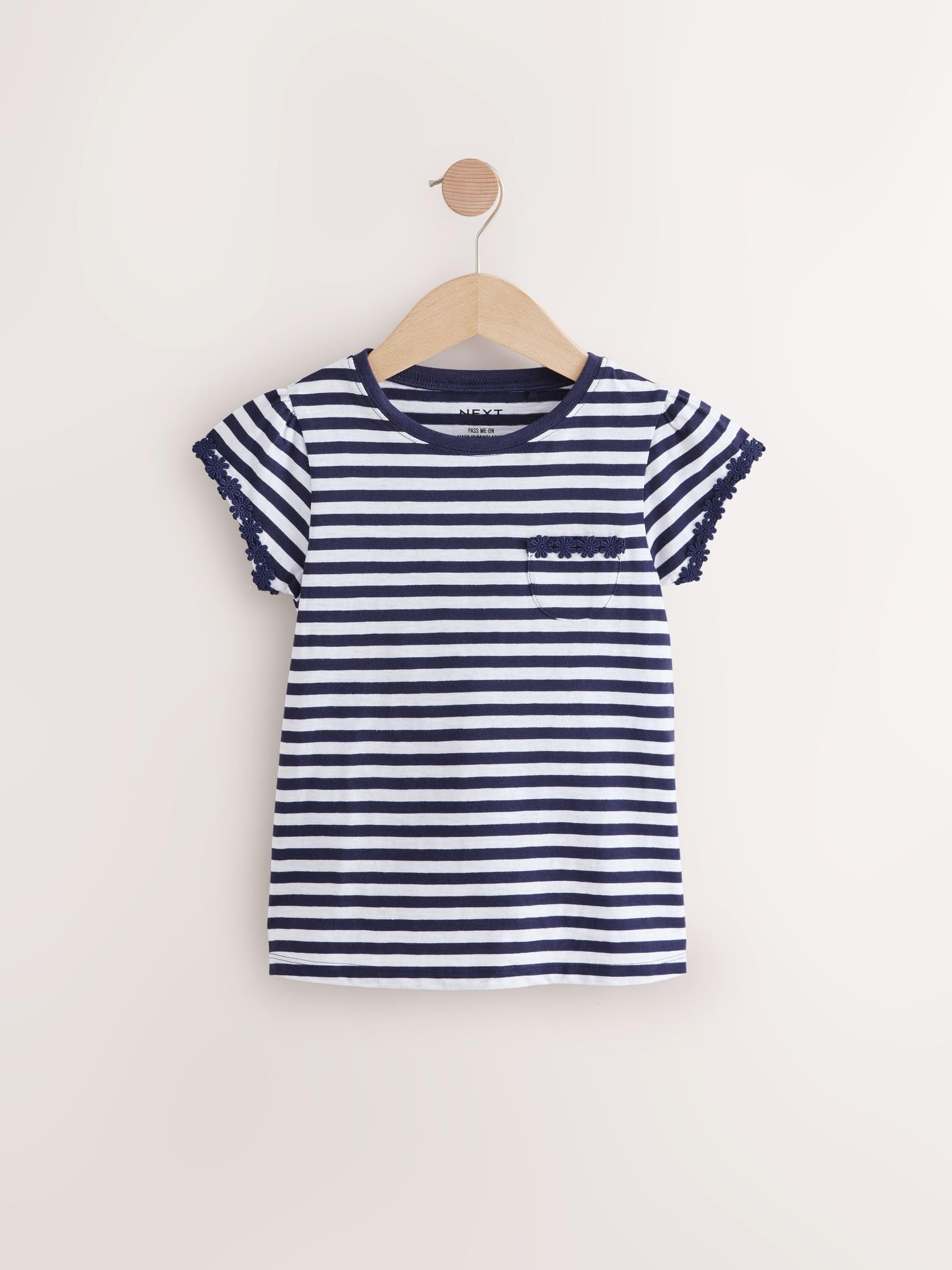 Next T-shirt bambina cotone margherite 8 anni 3 pezzi