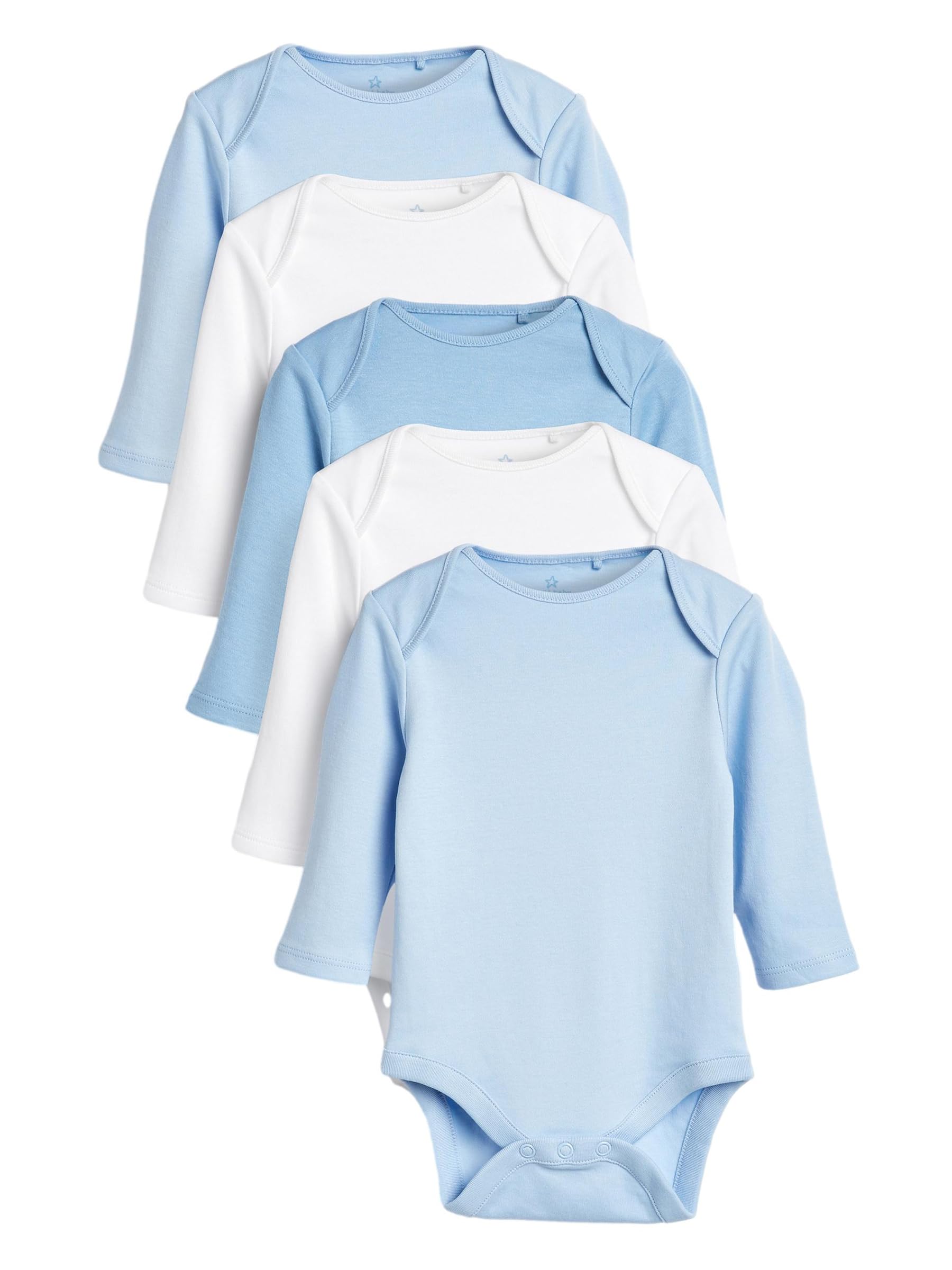 Next body manica lunga neonato cotone 68-74 5 pezzi
