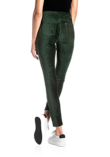 Goldenpoint Skinny leggings donna velluto verde taglia S