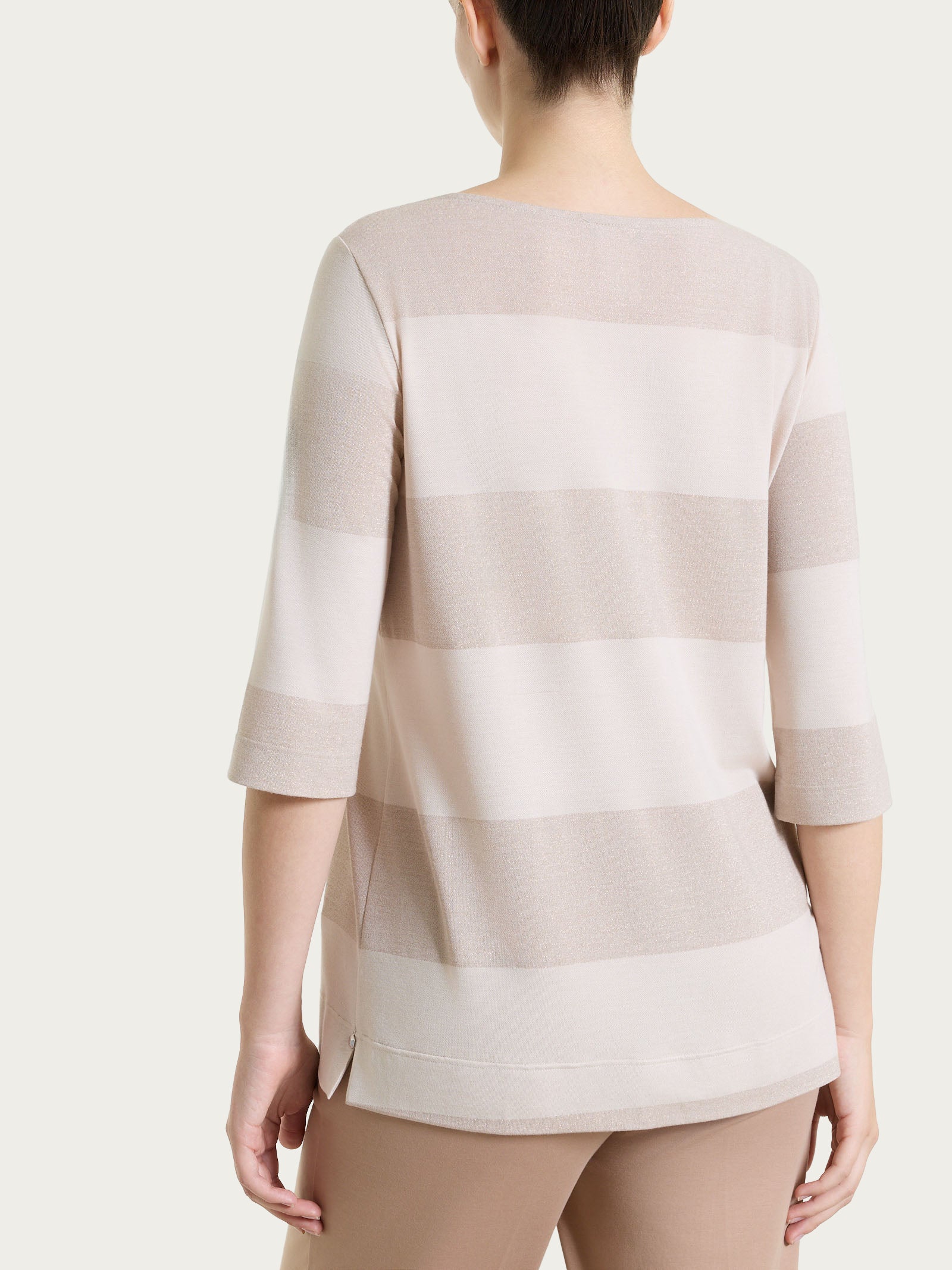 Ragno Summer Light maglietta barchetta Almond Peach lurex