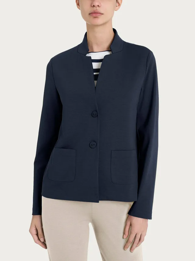 Ragno Compact Light Blazer giacca donna Bleu corta