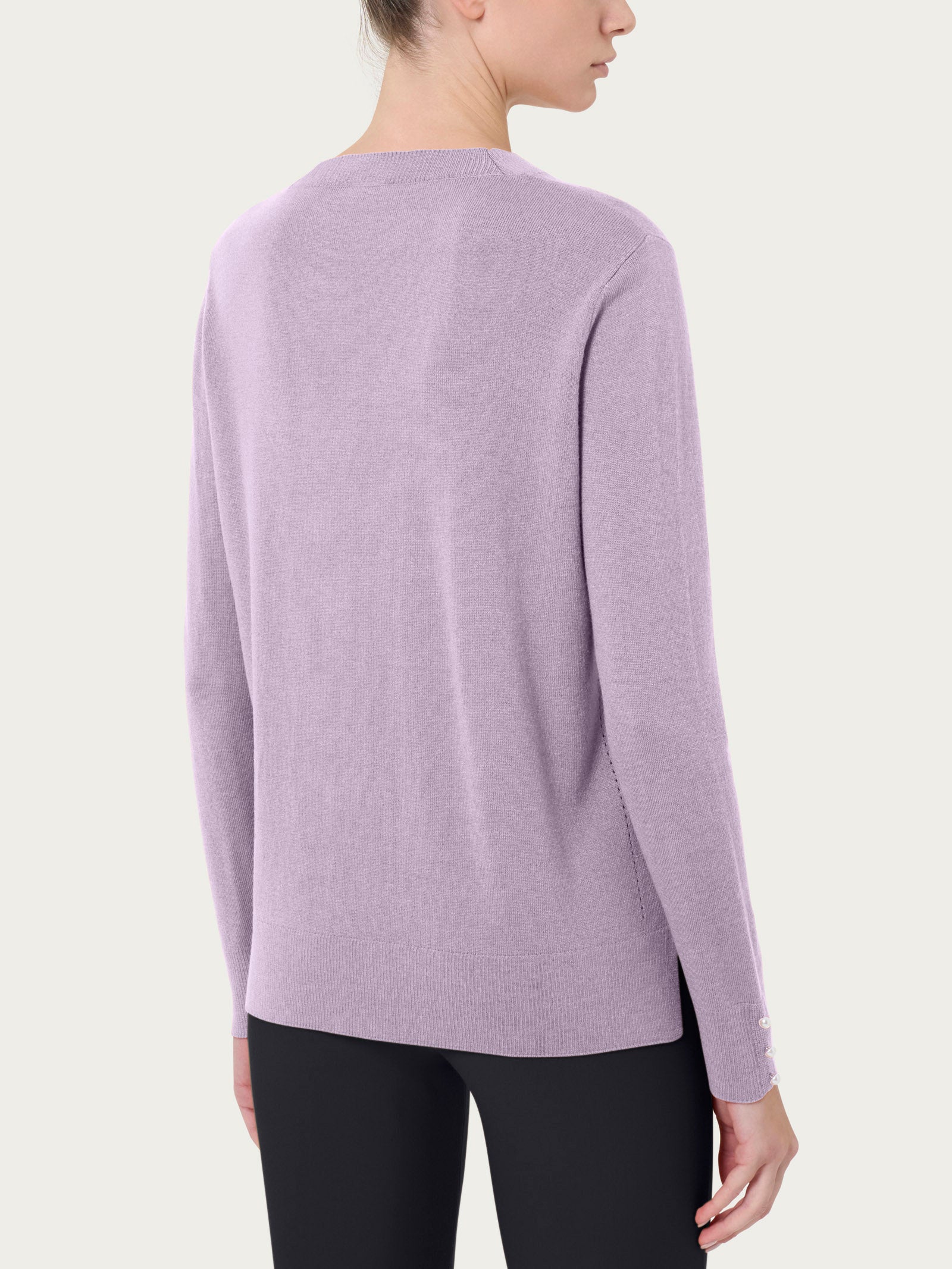 Ragno Merino Soft Maglia Girocollo Donna Orchid Petal