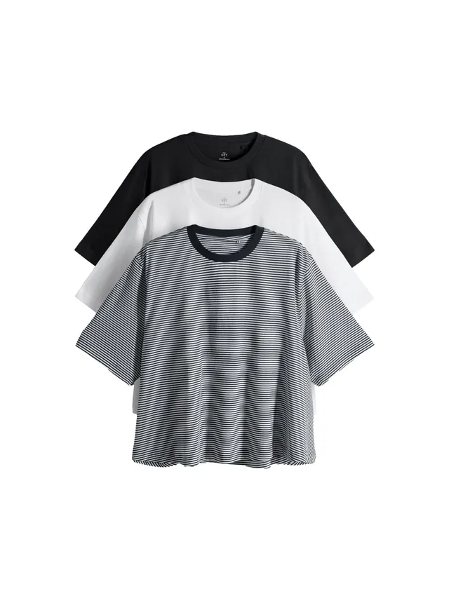 Next The Set 3 t-shirt donna girocollo svasate