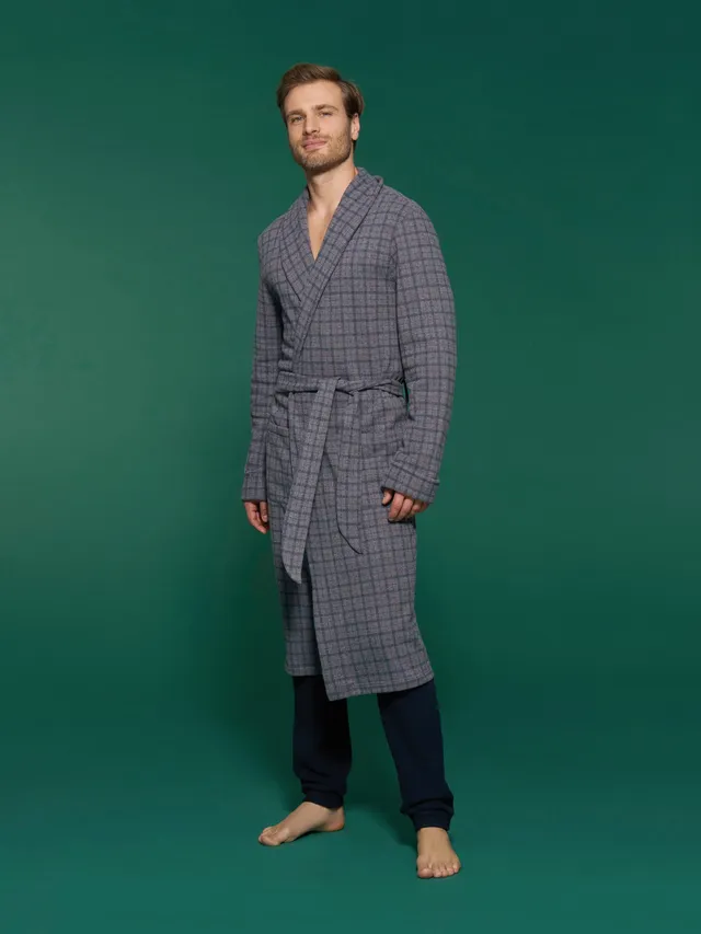 Ragno Cotton Eco Pile Vestaglia lunga Fant.Grigio Mel. calda