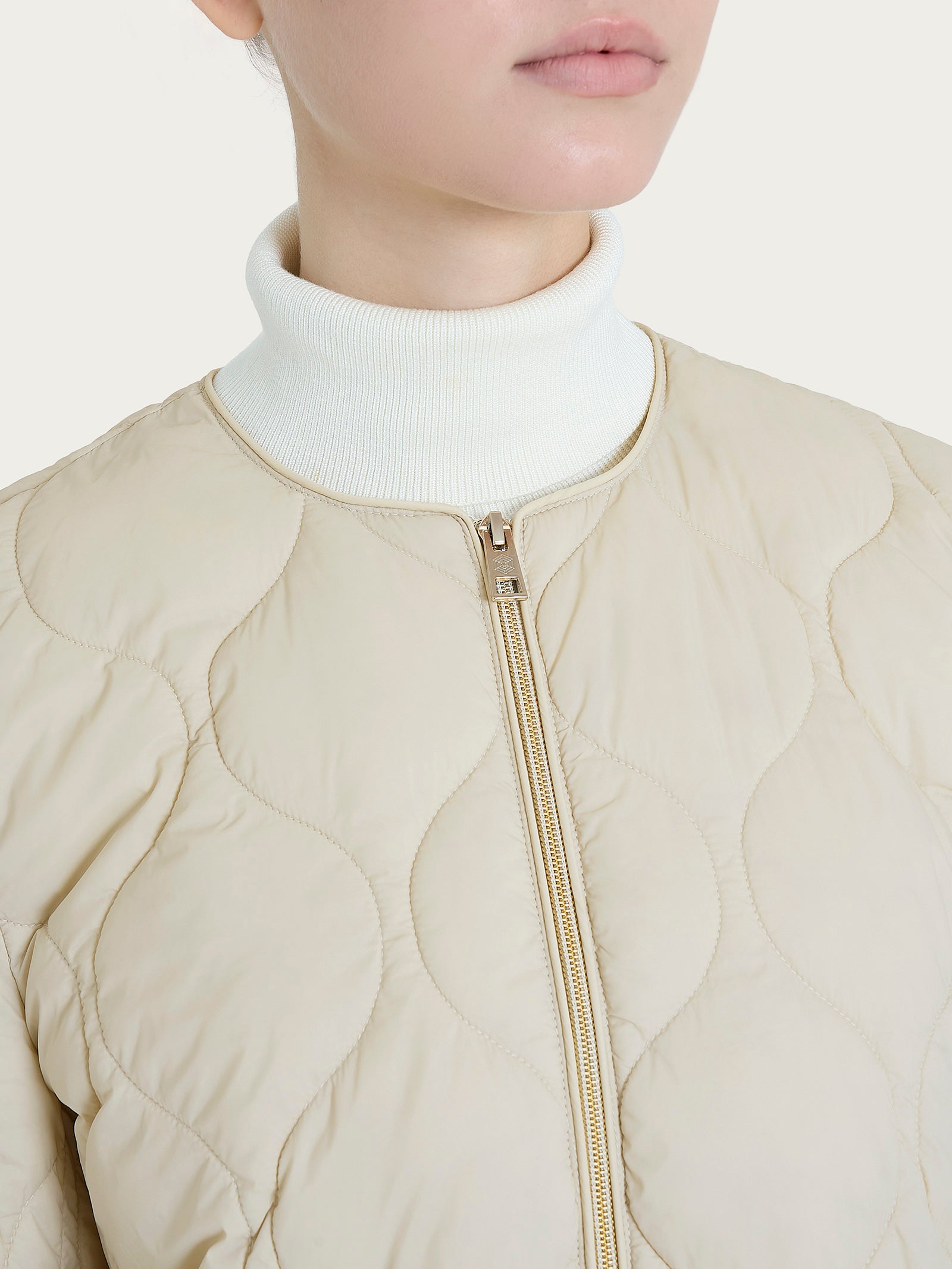 Ragno Onion Quilt Puffer 3/4 piumino champignon leggero