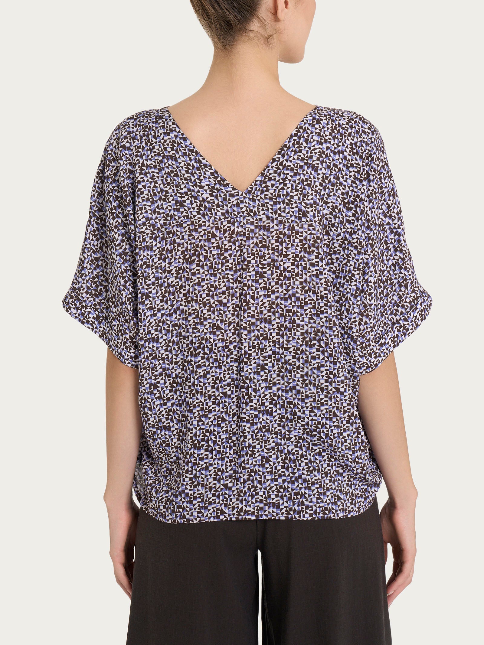 Ragno Ecoseta Blusa manica kimono Fant. Thistle