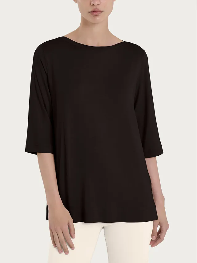 Ragno Viscosa Summer maglia manica 3/4 Chocolate Torte scollo barca