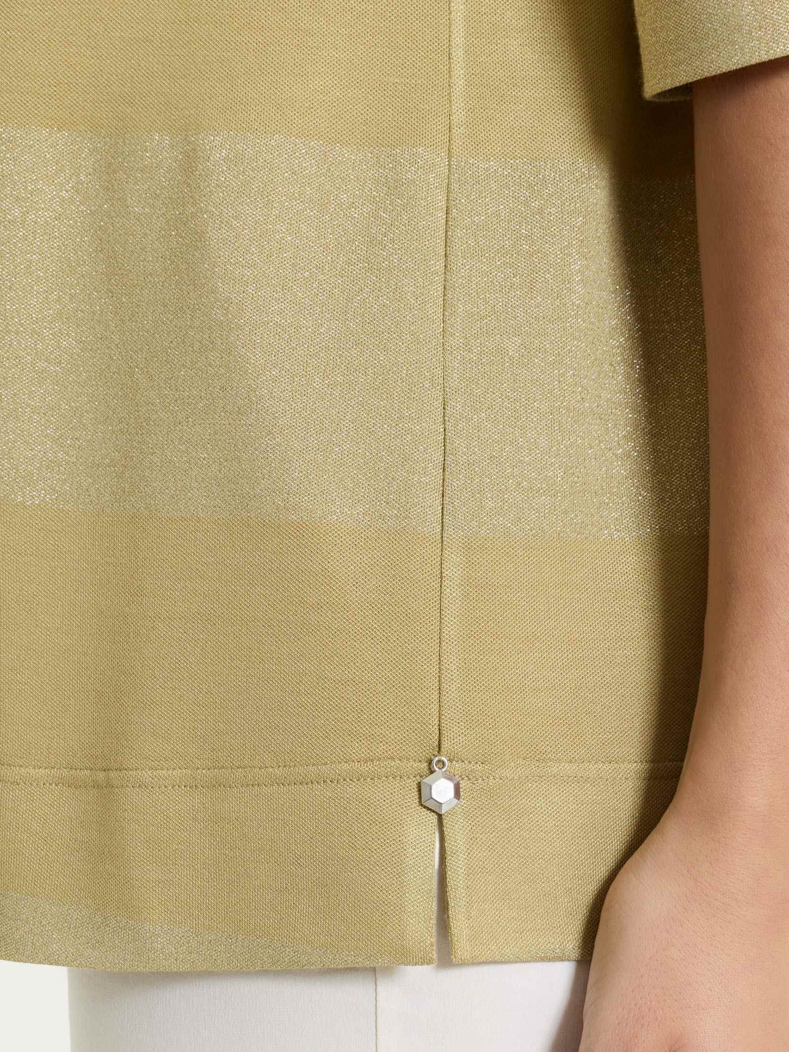 Ragno Summer Light Maglietta Barchetta Righe Fant. Khaki lurex