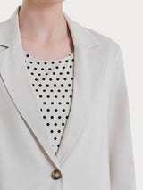 Ragno Super Natural Blazer Sfoderato Champignon Tencel
