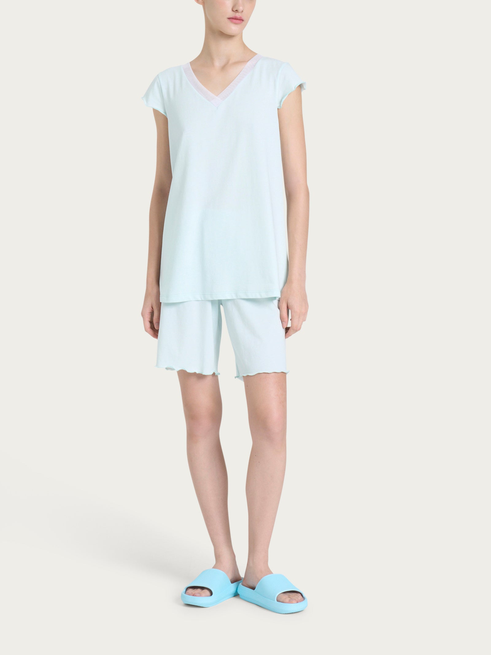 Ragno Sweet Emotion pigiama corto Salt Air cotone fresco