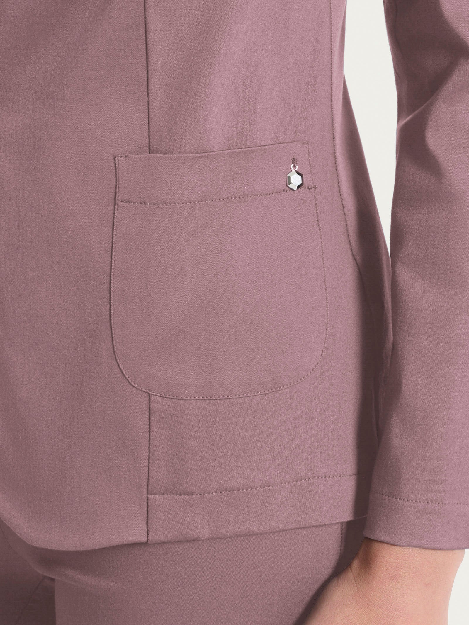 Ragno Satin Power Blazer due bottoni giacca viola