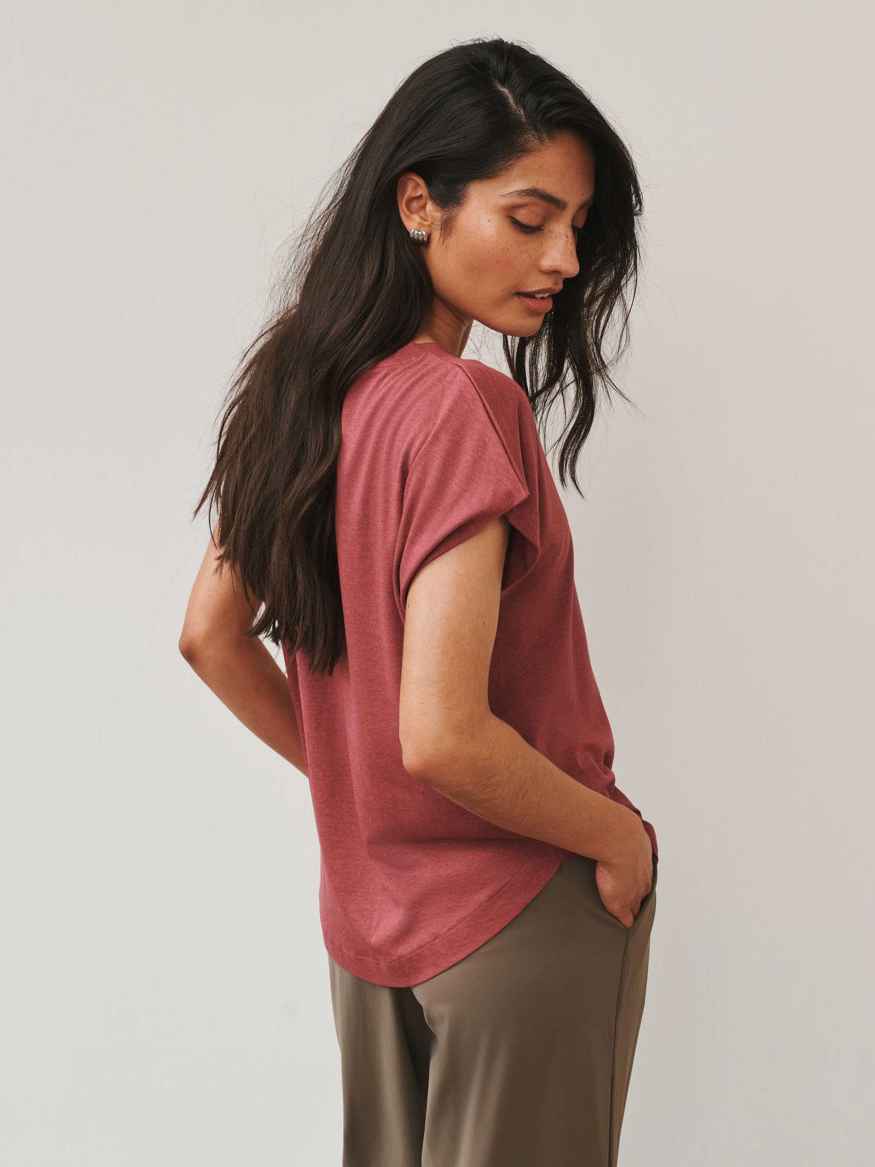Next T-shirt donna 3 pezzi modal maniche ad aletta