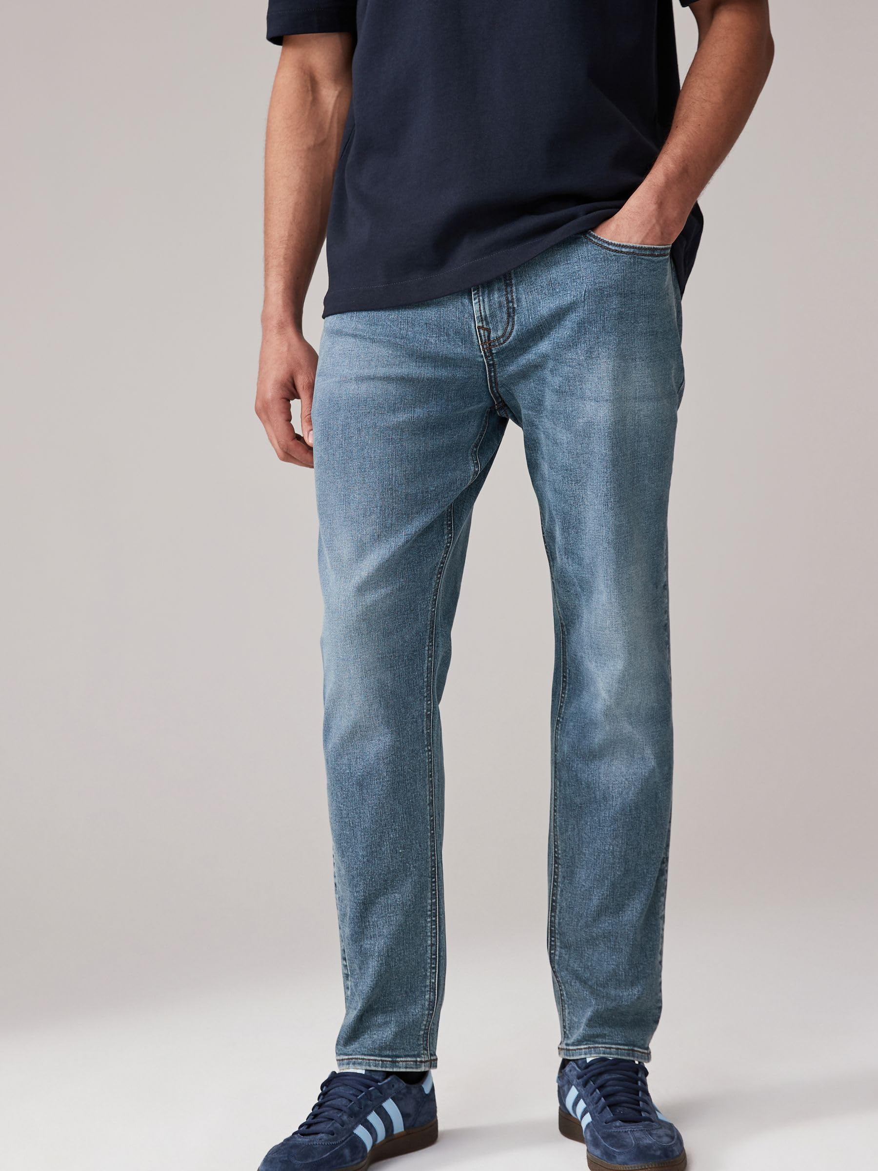 Next Classic Jeans Uomo Elasticizzato Blu W32 L31