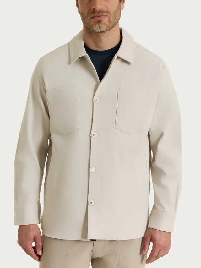 Ragno Compact Shacket twill cotone beige champignon