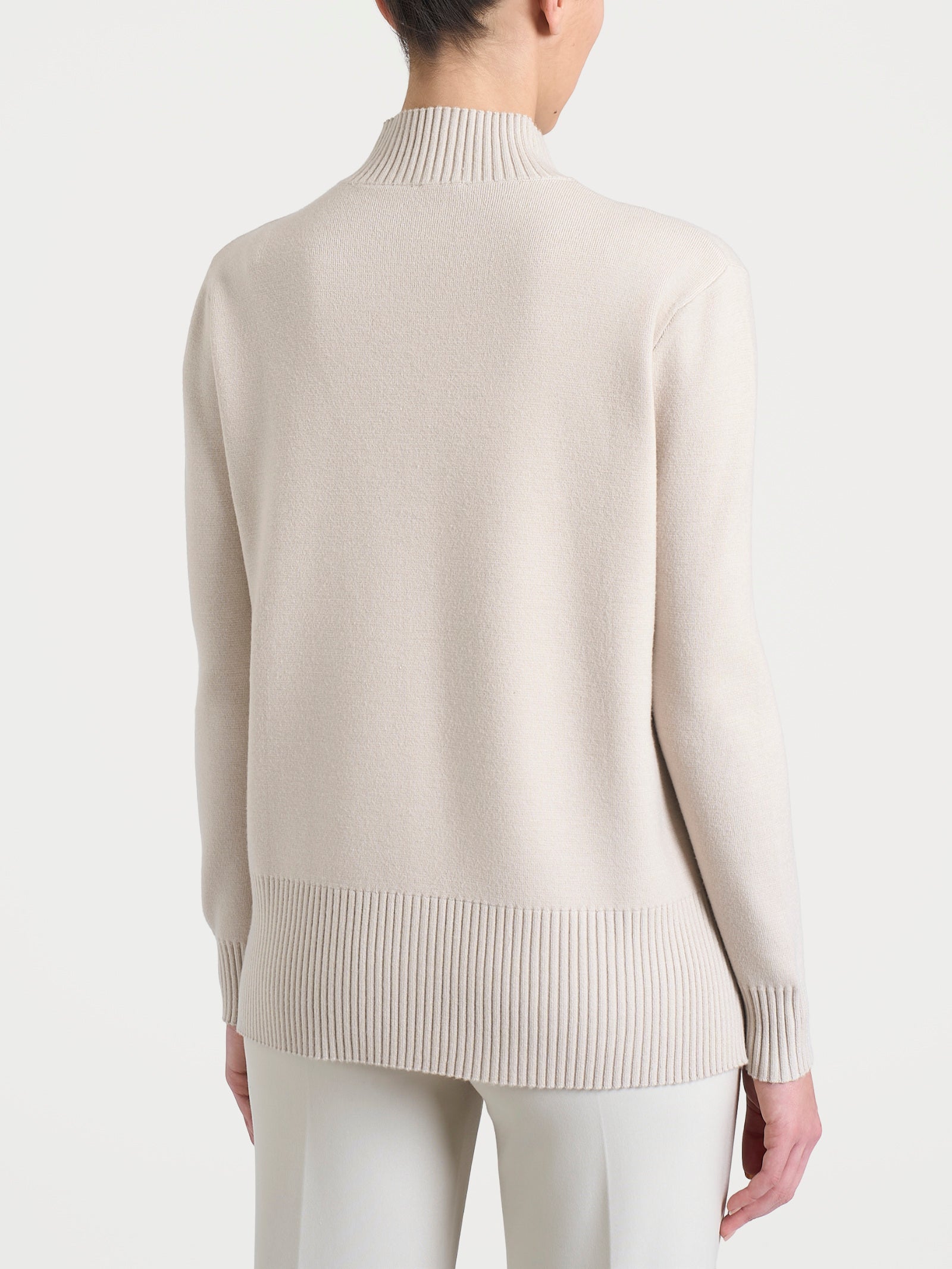 Ragno Cardigan Donna Zip Champignon in Misto Viscosa