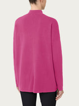 Ragno Four Seasons Open Cardigan Red Violet viscosa
