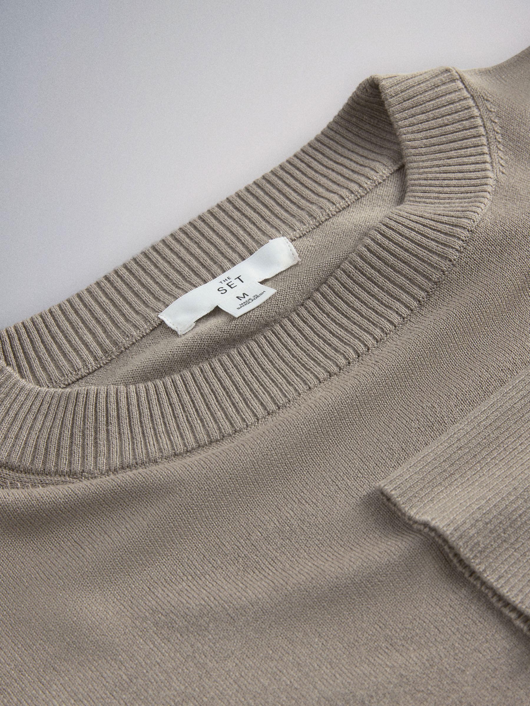 NEXT THE SET Girocollo Sottili Maglia Donna 3 Pezzi Morbida
