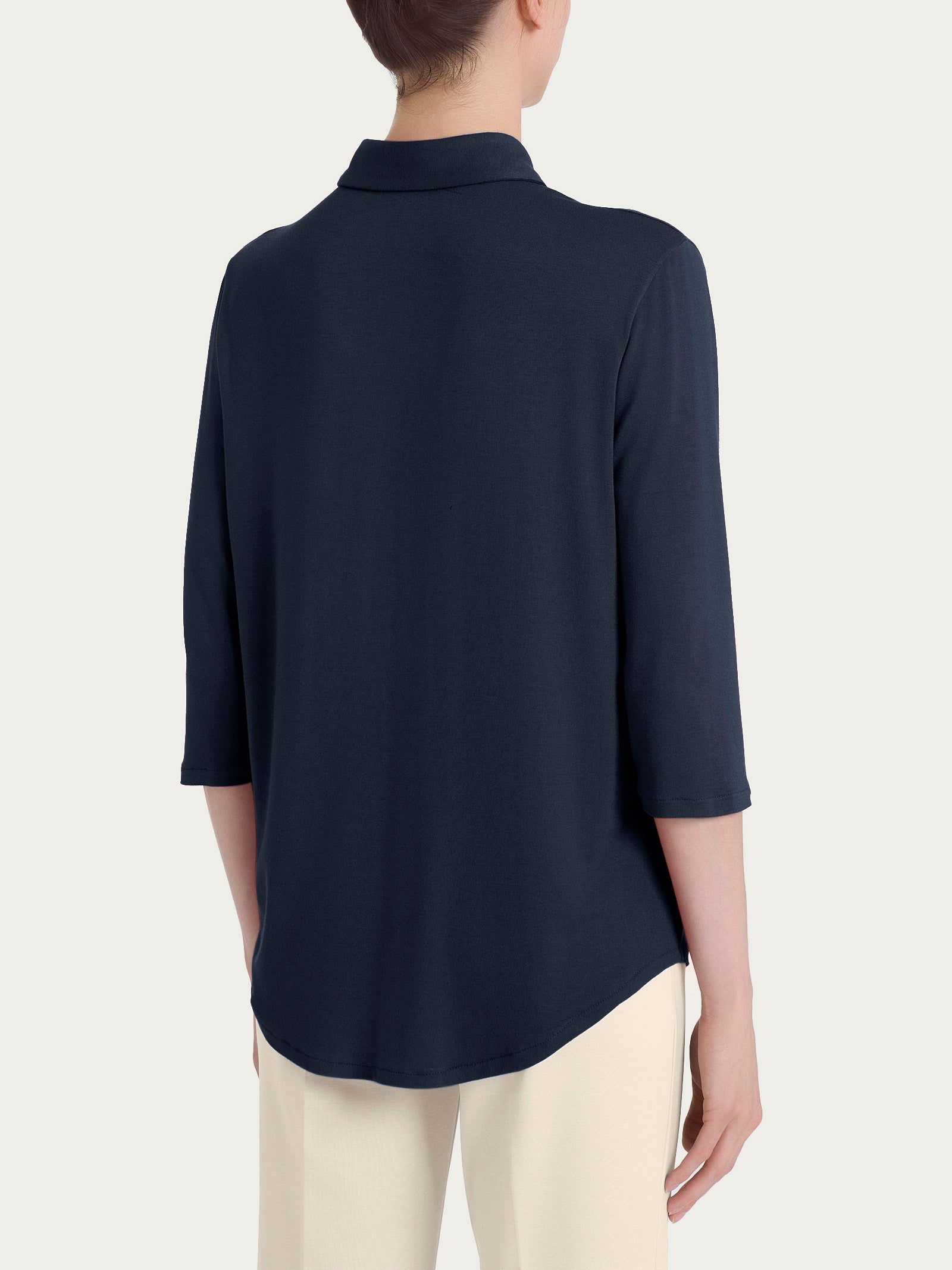 Ragno Viscosa Summer Camicia 3/4 blu viscosa elasticizzata