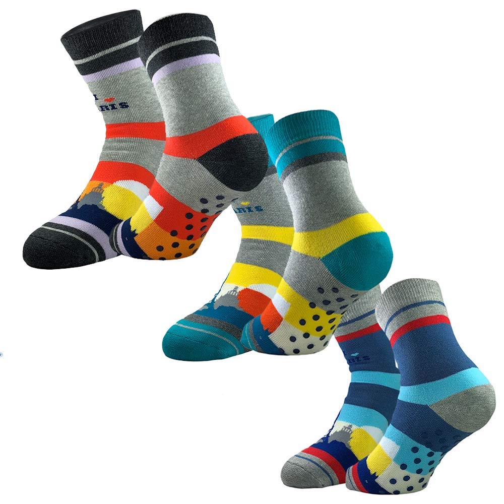 Lady C Ciocca calze antiscivolo 3 pezzi cotone caldo 36/41