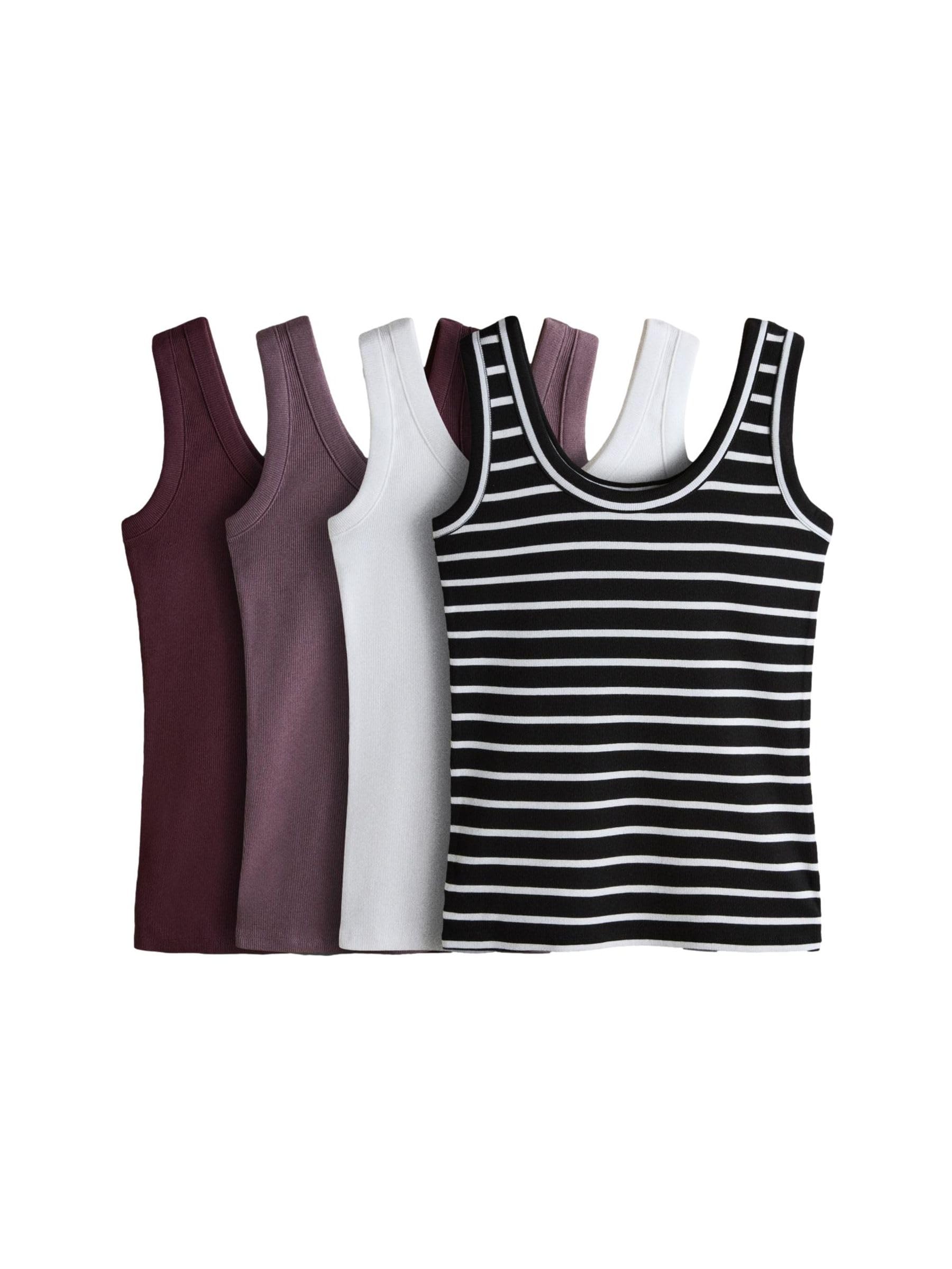 Geo Next The Set canotta donna 4pz coste scollo rotondo