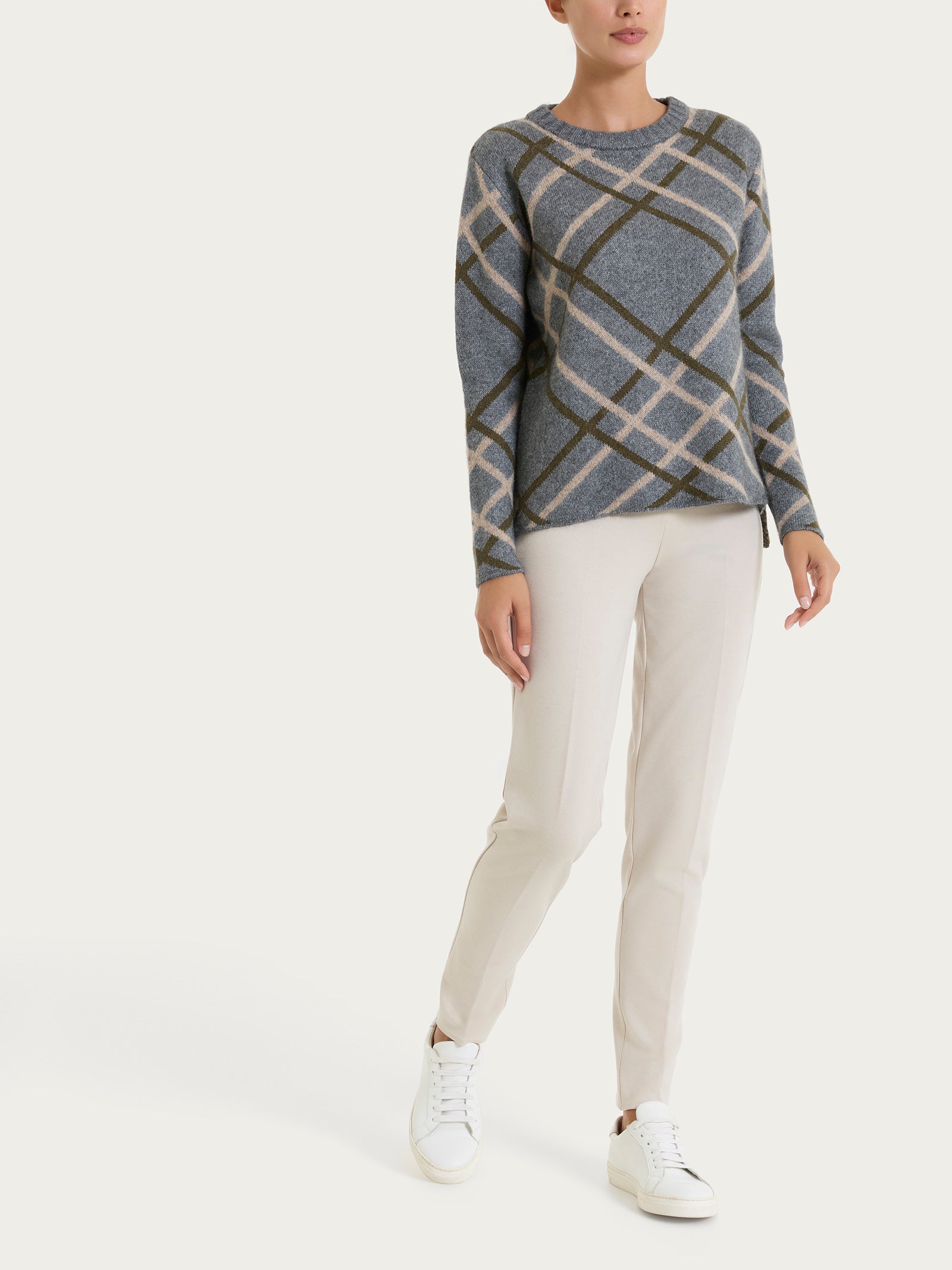 Ragno Natural Soft Maglia Donna Rombi Grigio