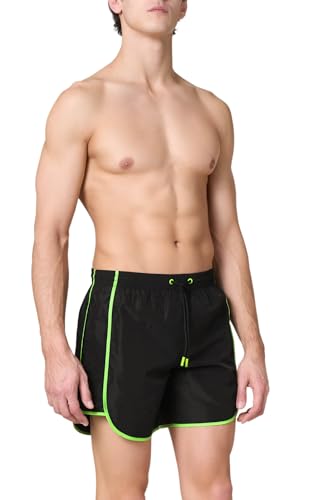 Goldenpoint Volley Piping Fluo boxer mare uomo profili contrasto