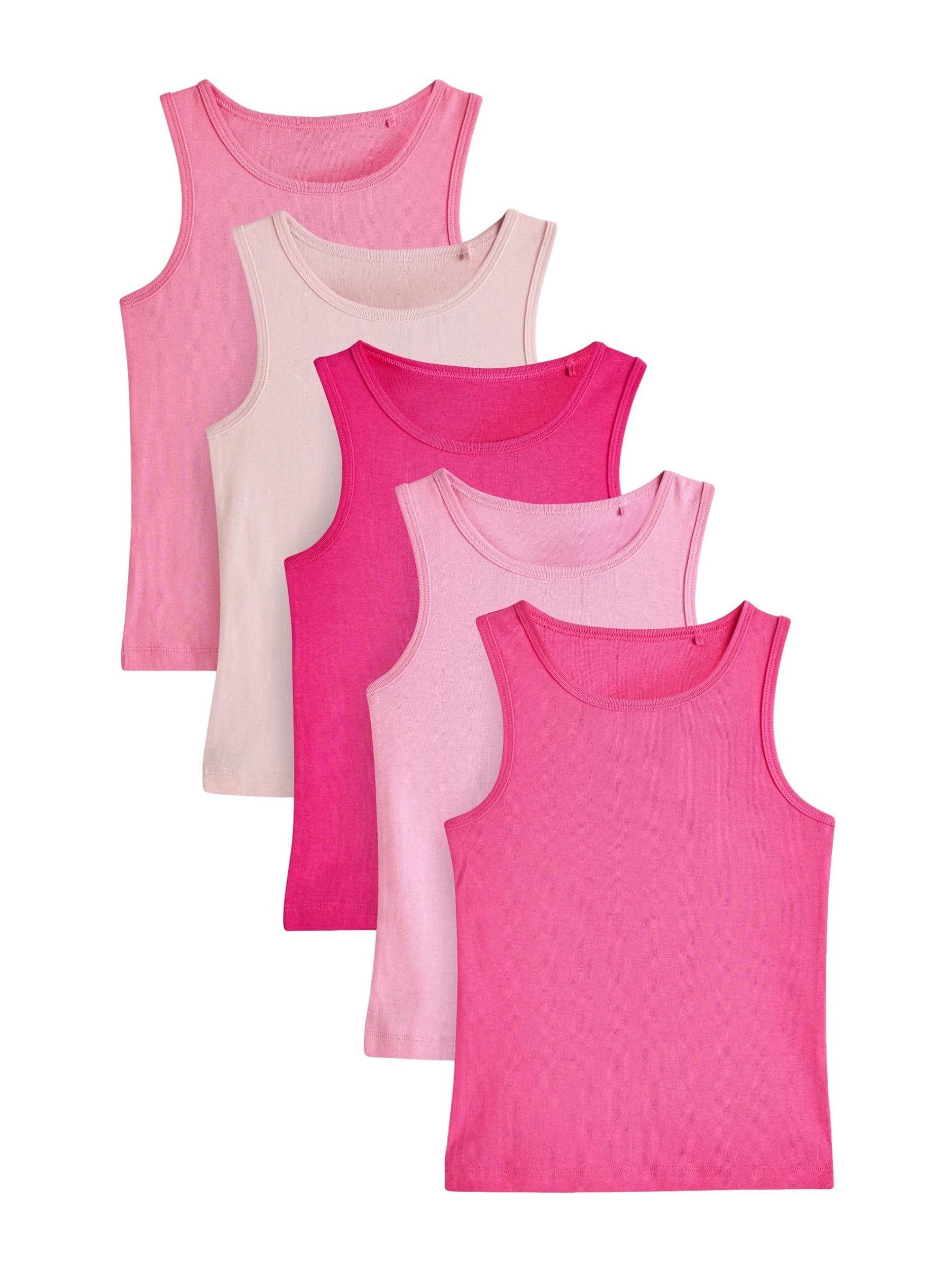 Next canotte bambina cotone confezione 5 bianche