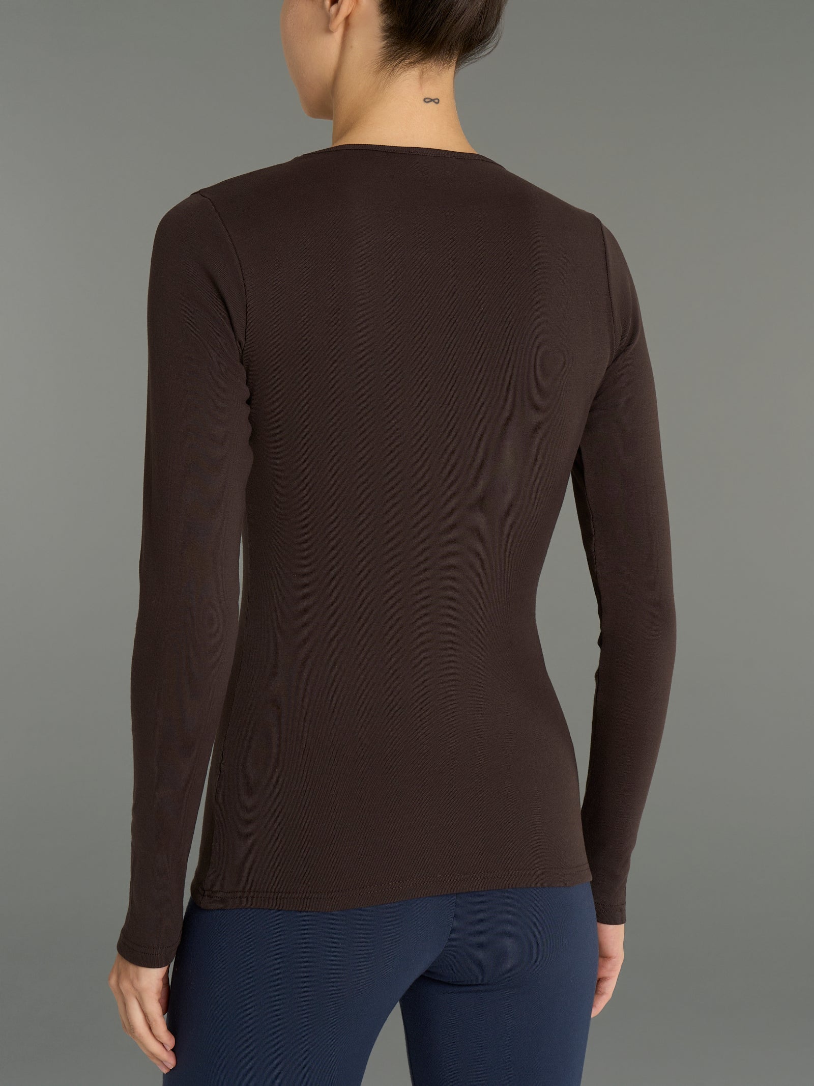 Ragno Thermo Cotton maglietta girocollo cotone chocolate skinny