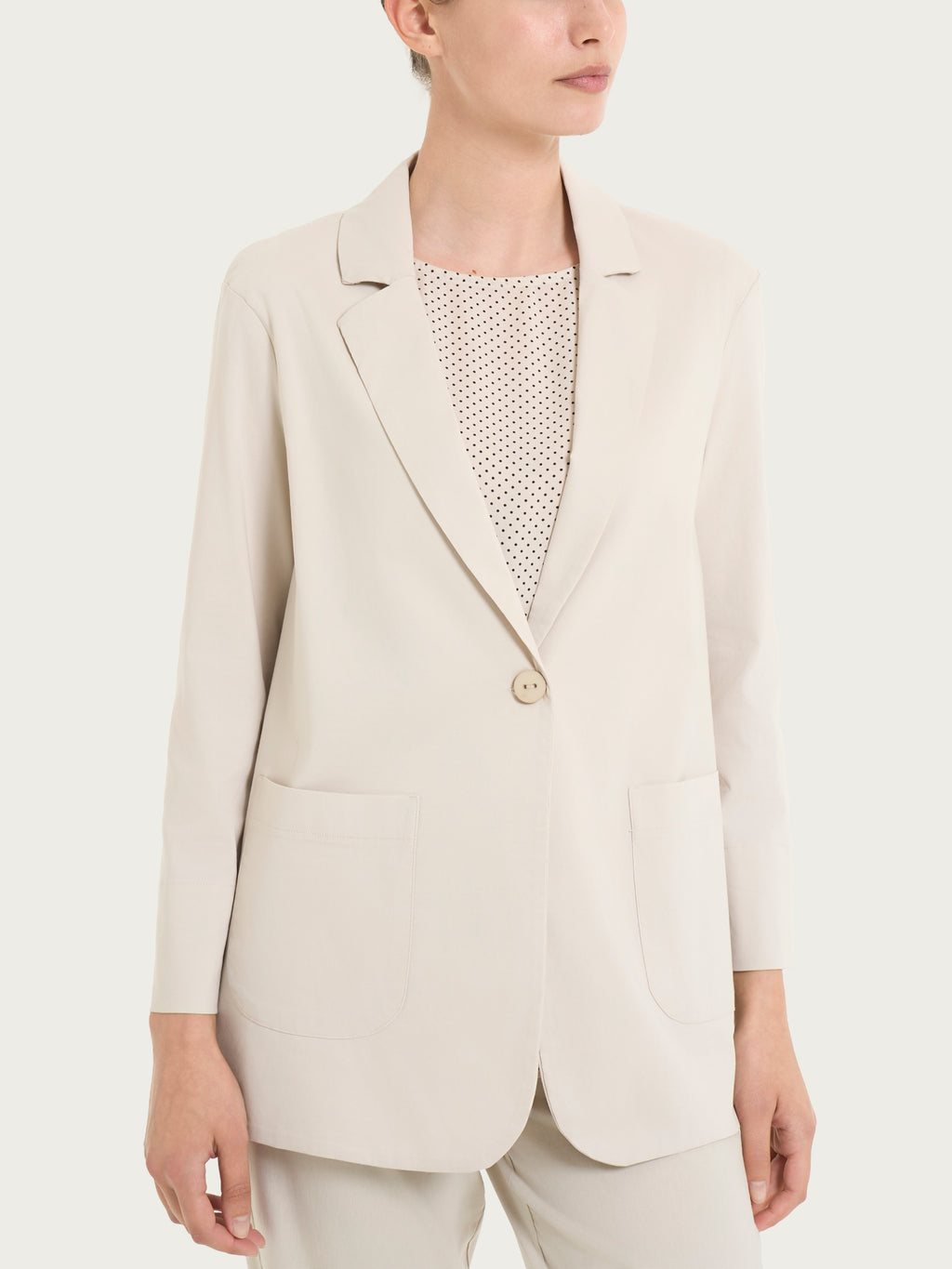 Ragno Super Fresh blazer destrutturato champignon leggero