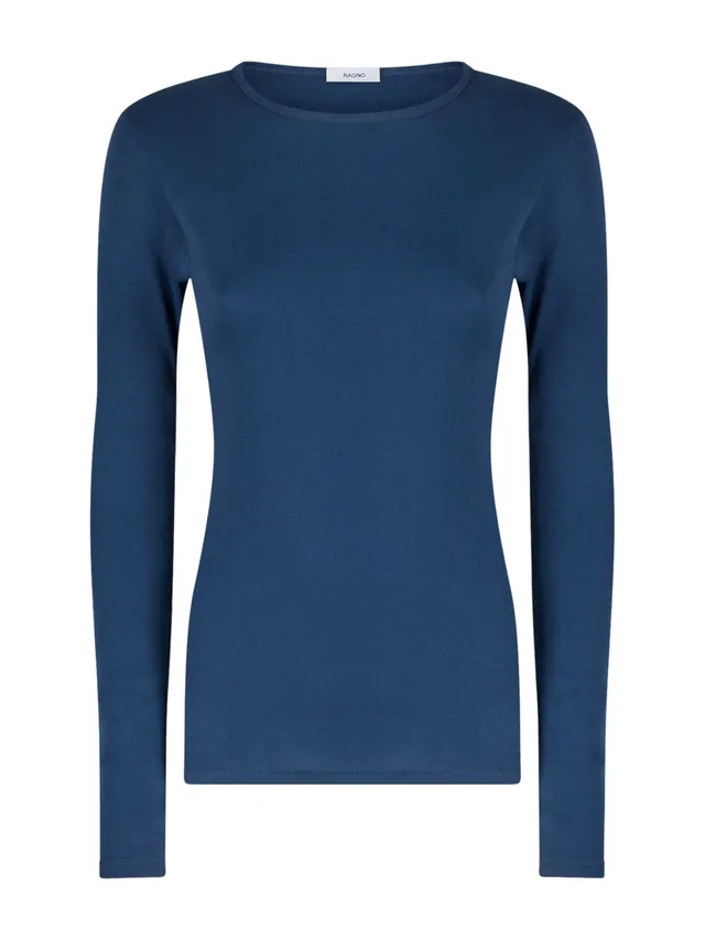 Ragno Thermo Cotton maglia girocollo cotone Indaco