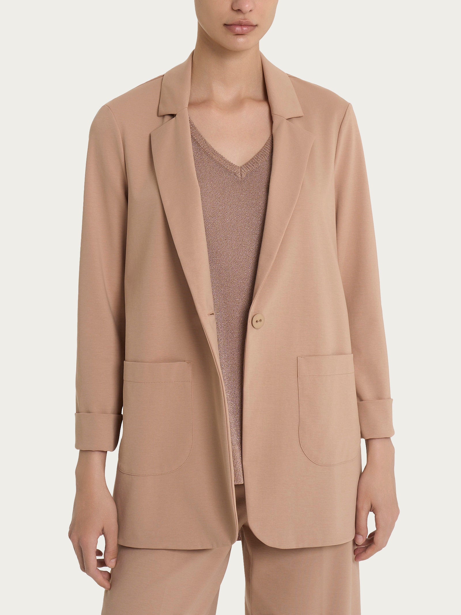 Ragno Compact Light Blazer Warm Taupe Destrutturato
