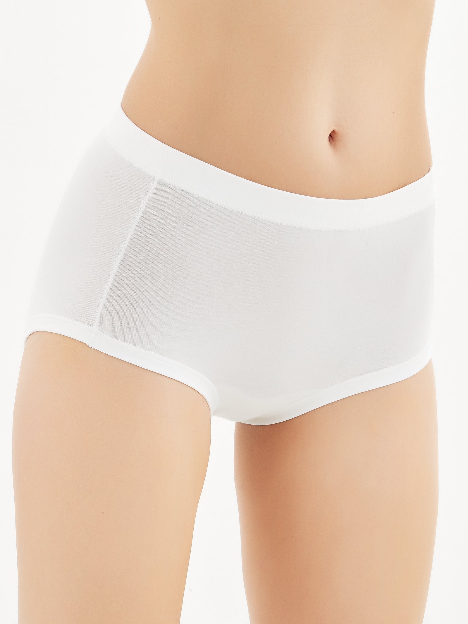 Ragno Comfort slip alto donna bianco bipack 2 pezzi cotone